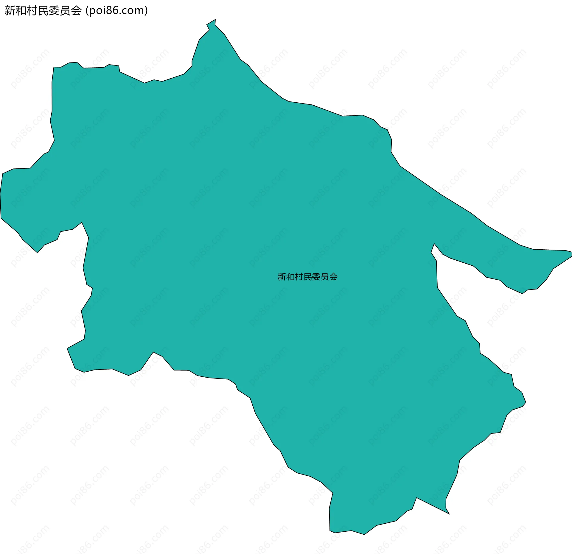 新和村民委员会边界地图