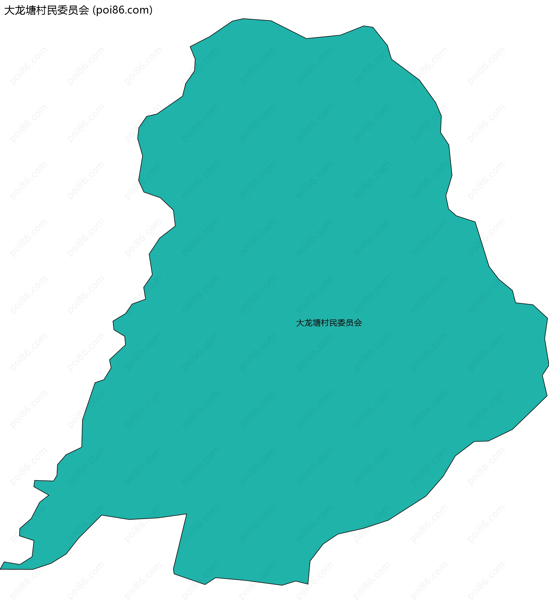 大龙塘村民委员会边界地图