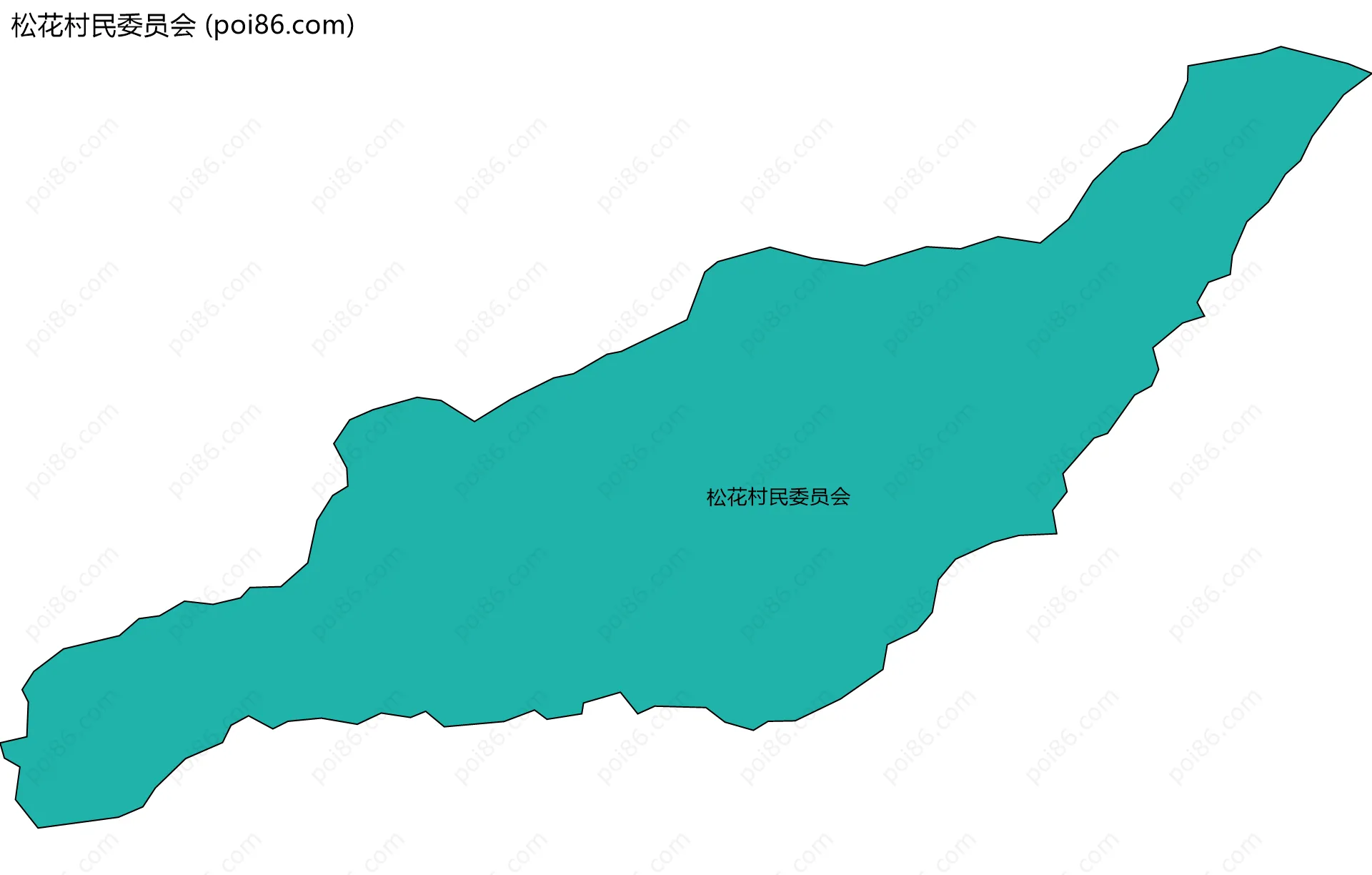 松花村民委员会边界地图
