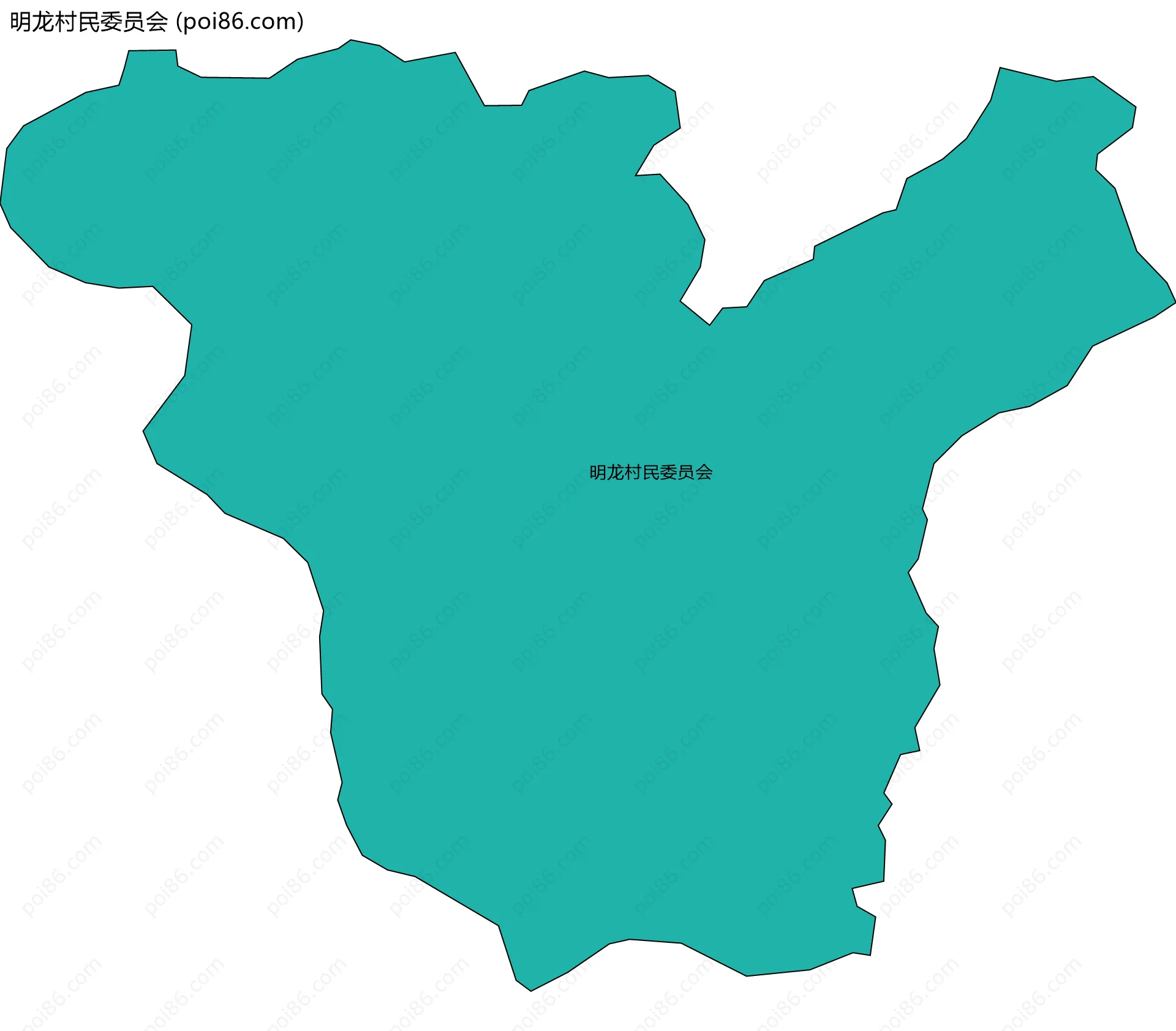 明龙村民委员会边界地图