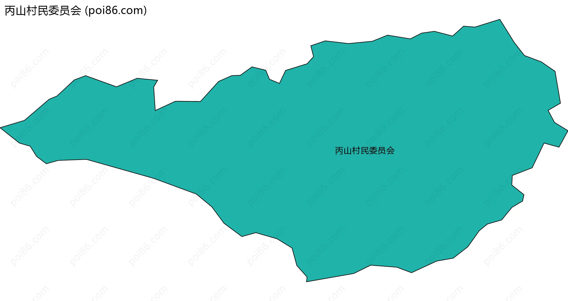 丙山村民委员会边界地图