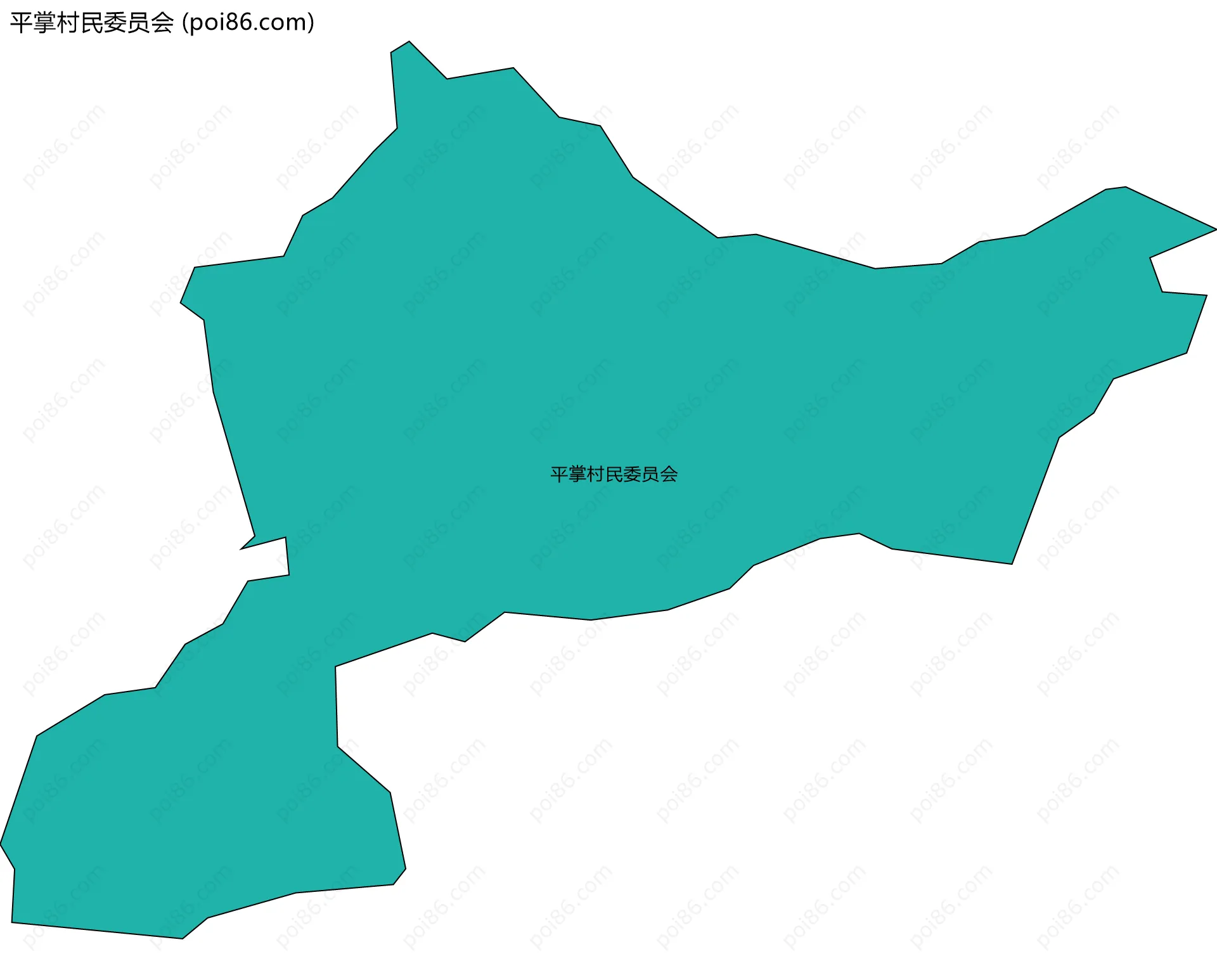 平掌村民委员会边界地图