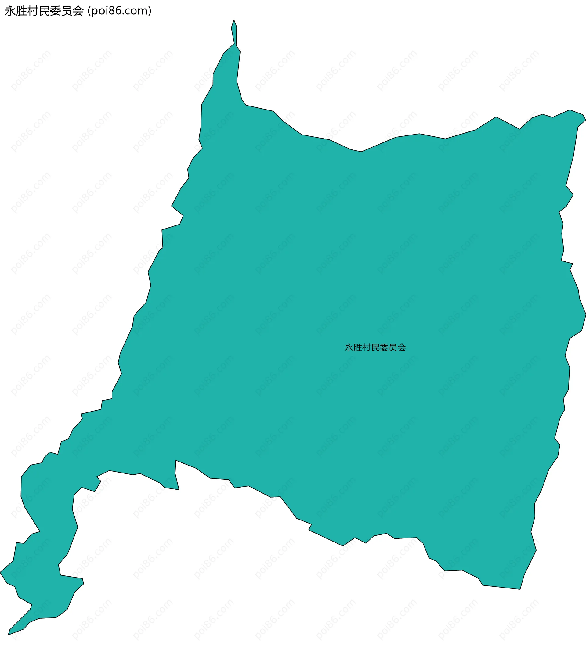 永胜村民委员会边界地图