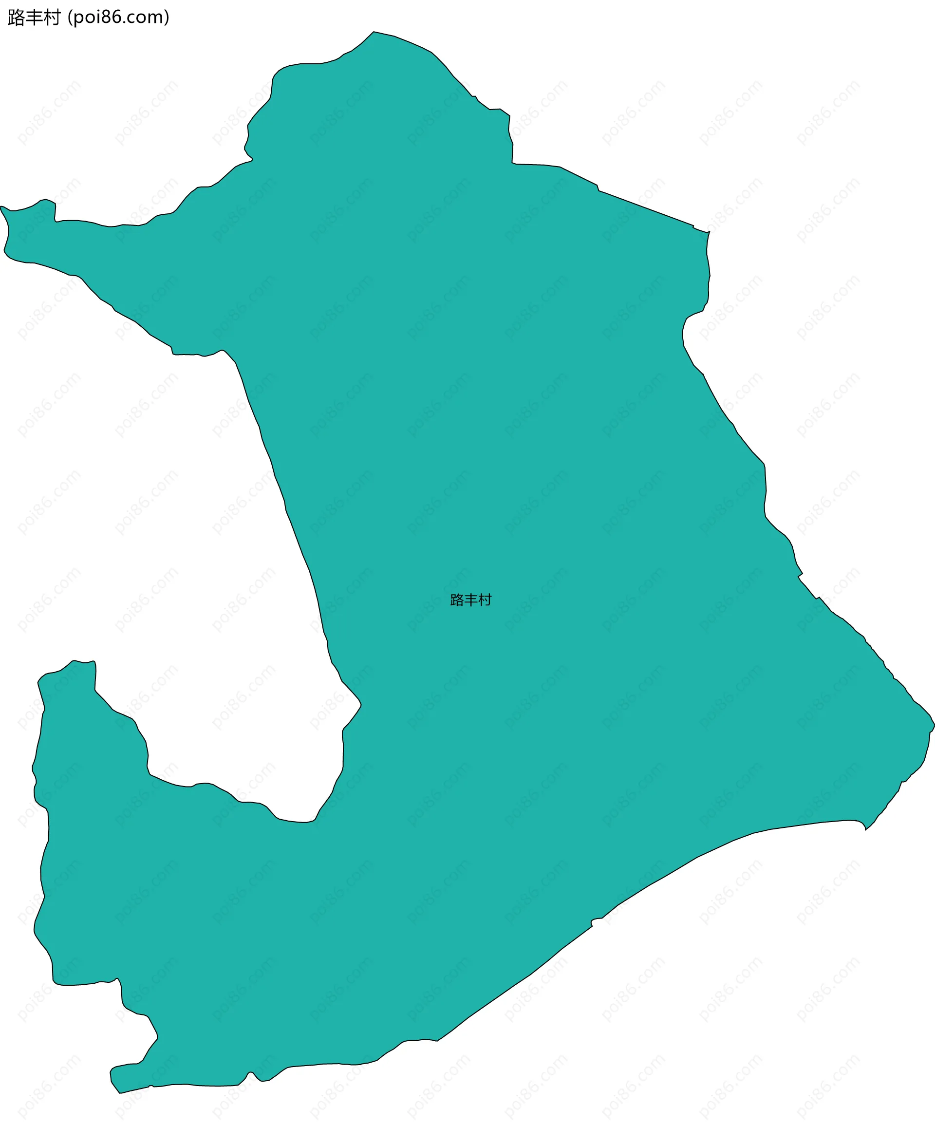路丰村边界地图