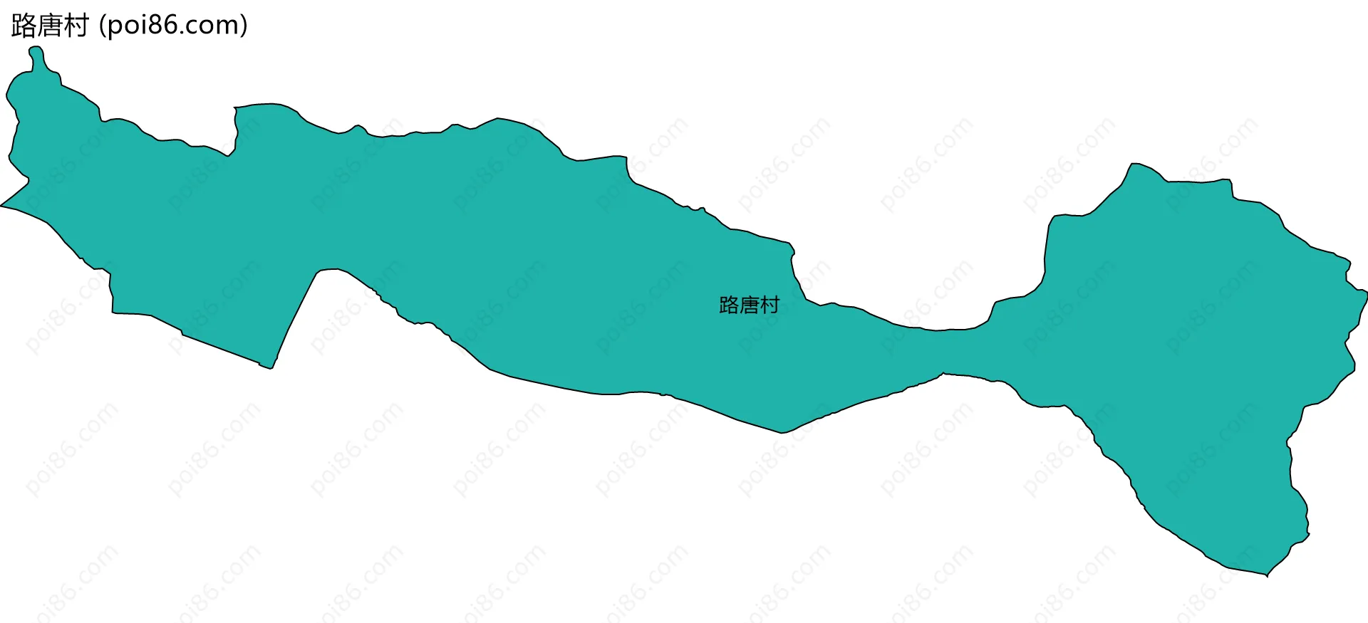 路唐村边界地图