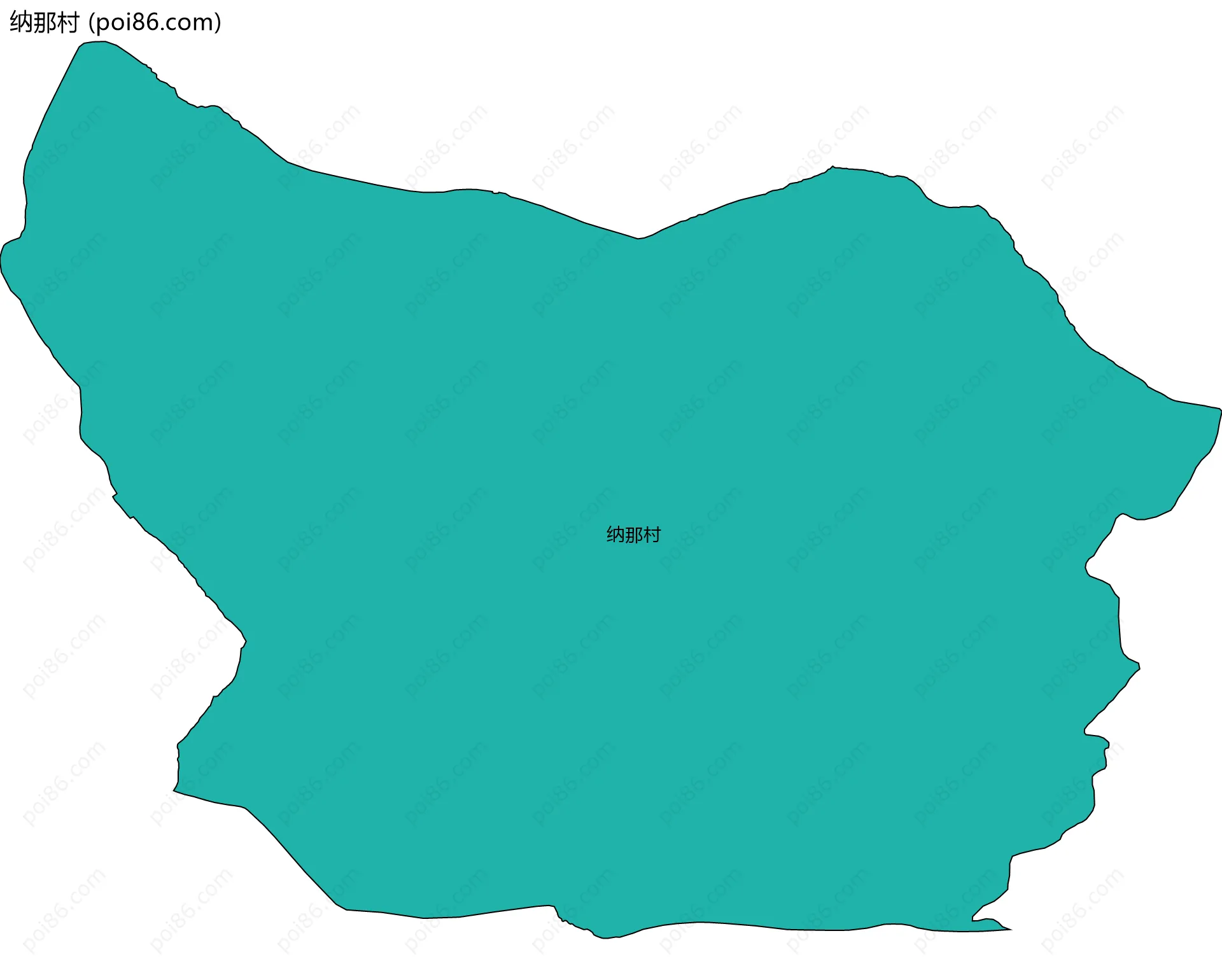 纳那村边界地图