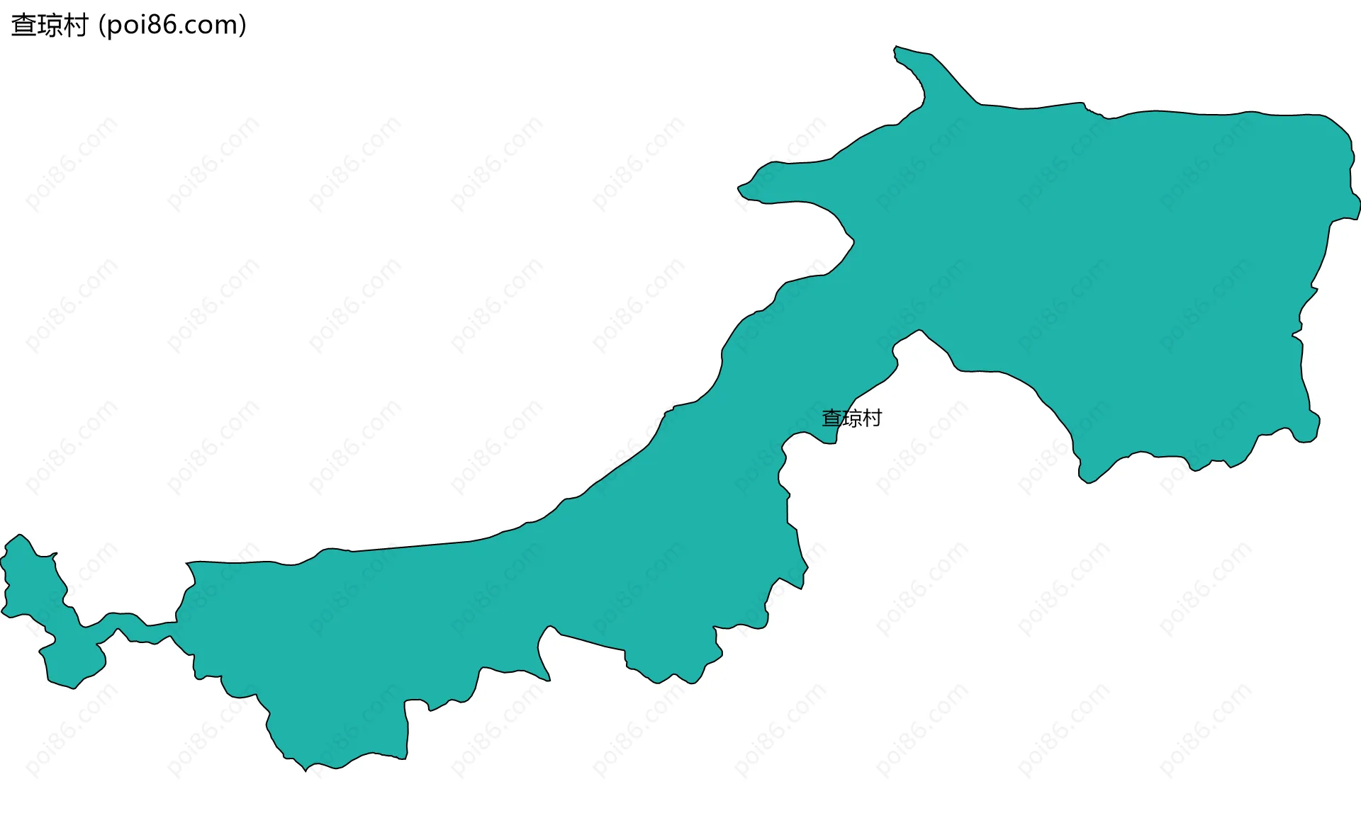 查琼村边界地图