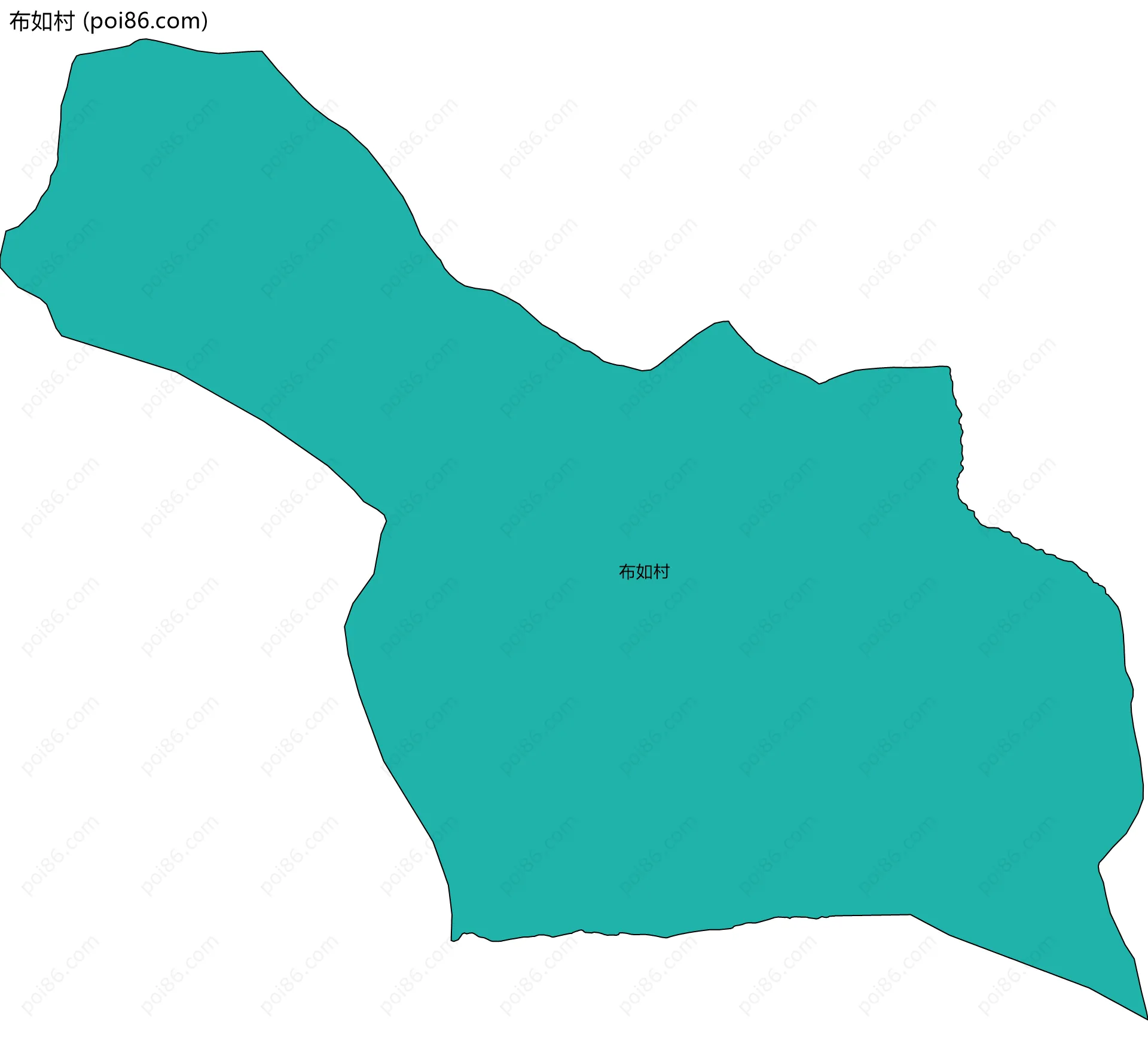 布如村边界地图
