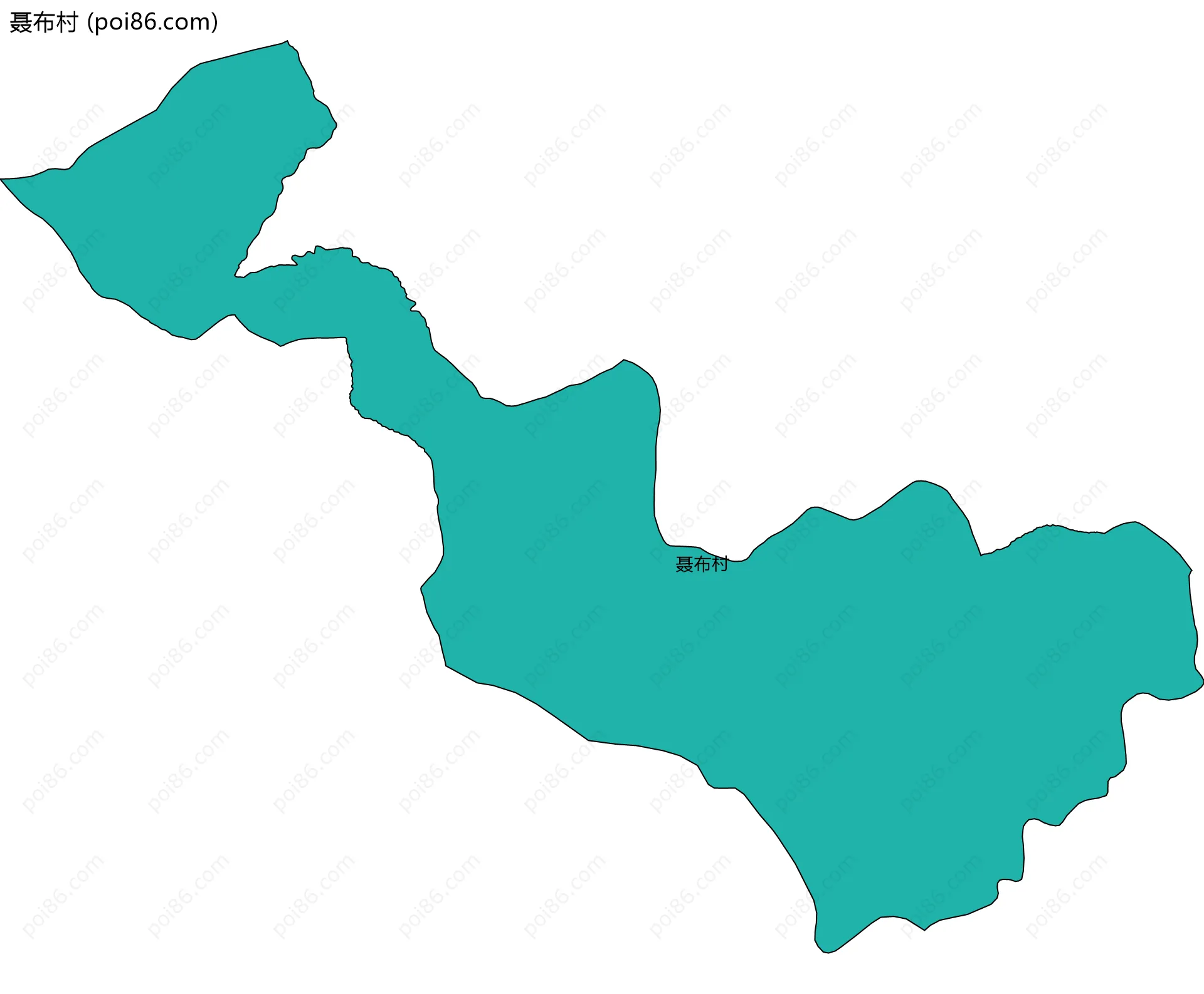 聂布村边界地图