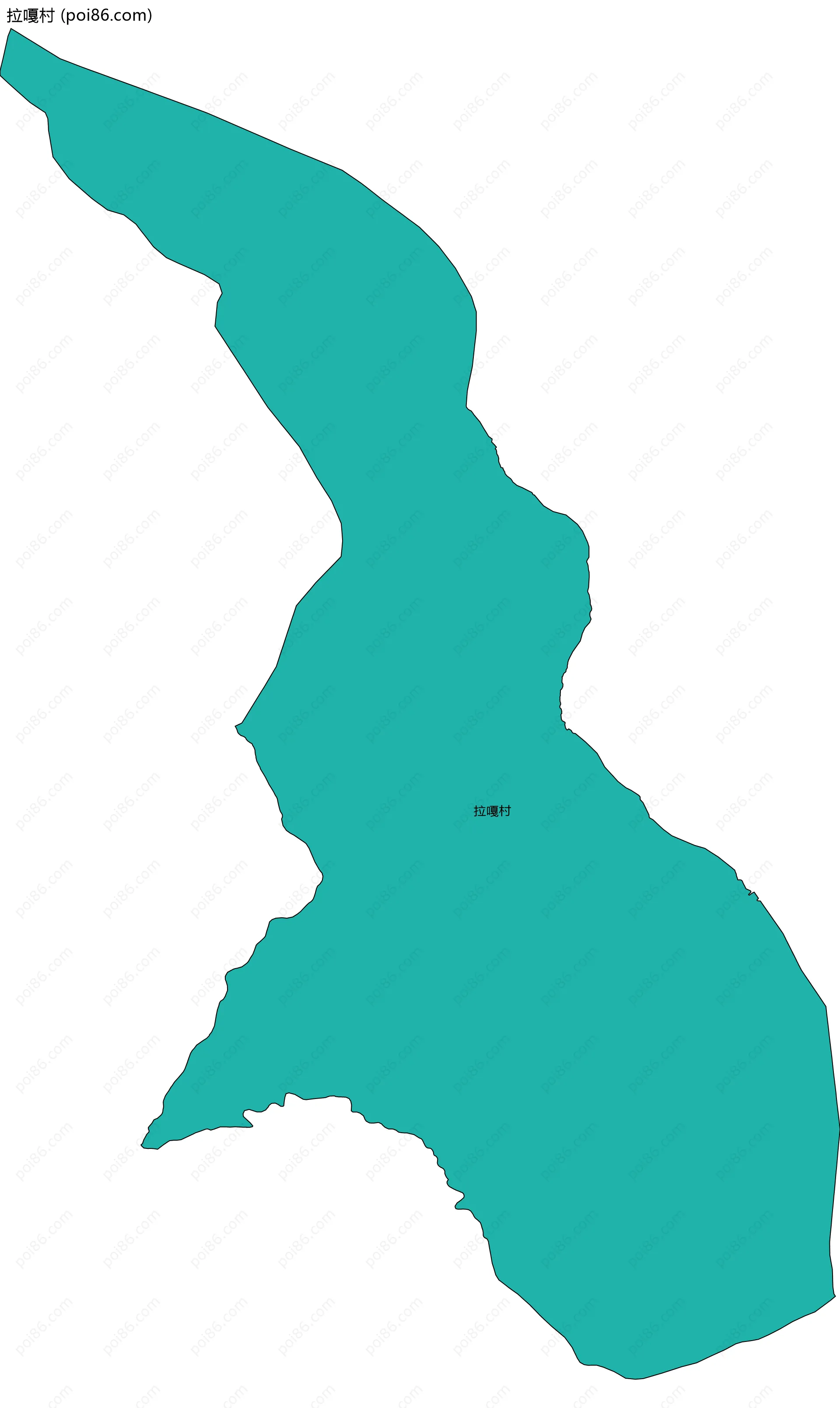 拉嘎村边界地图