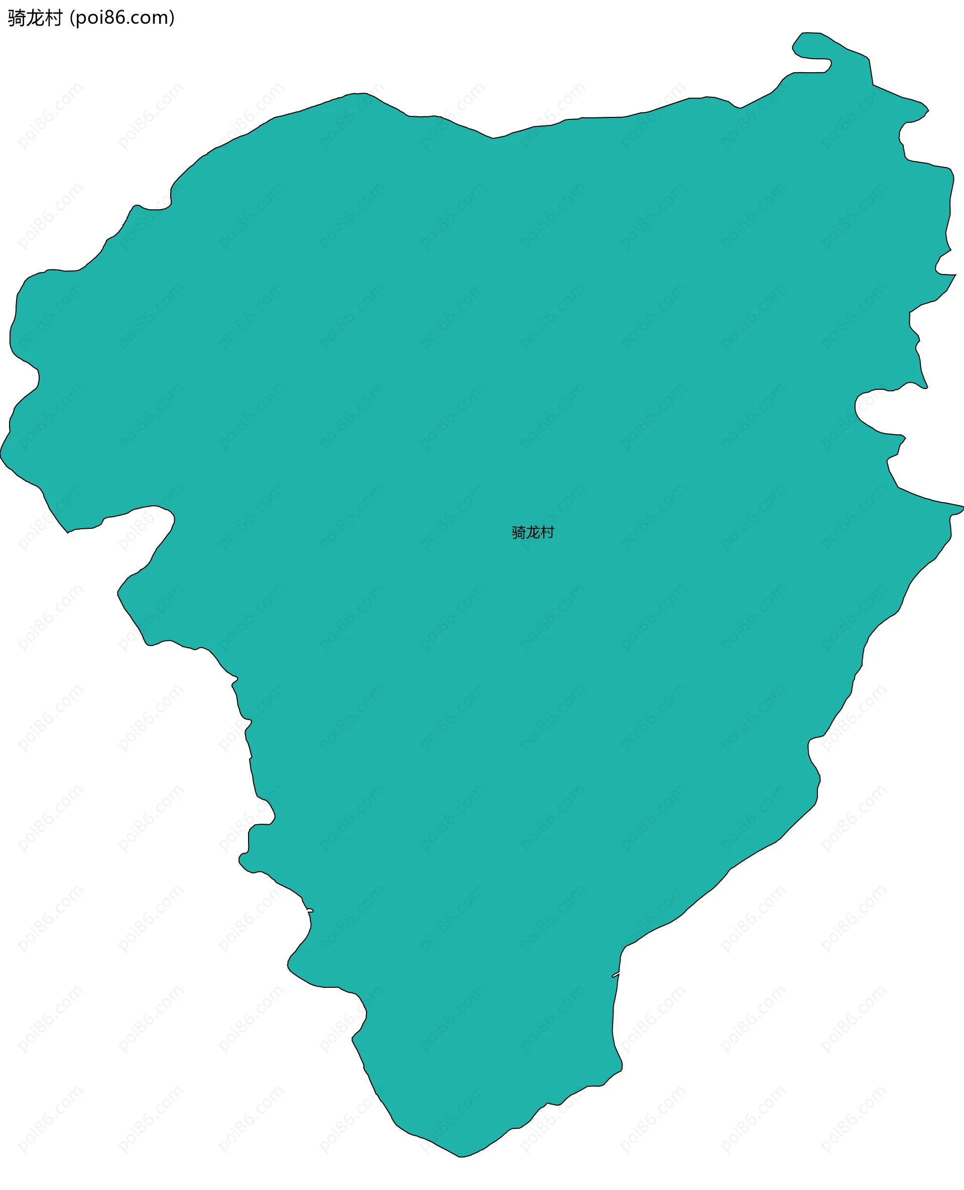 骑龙村边界地图