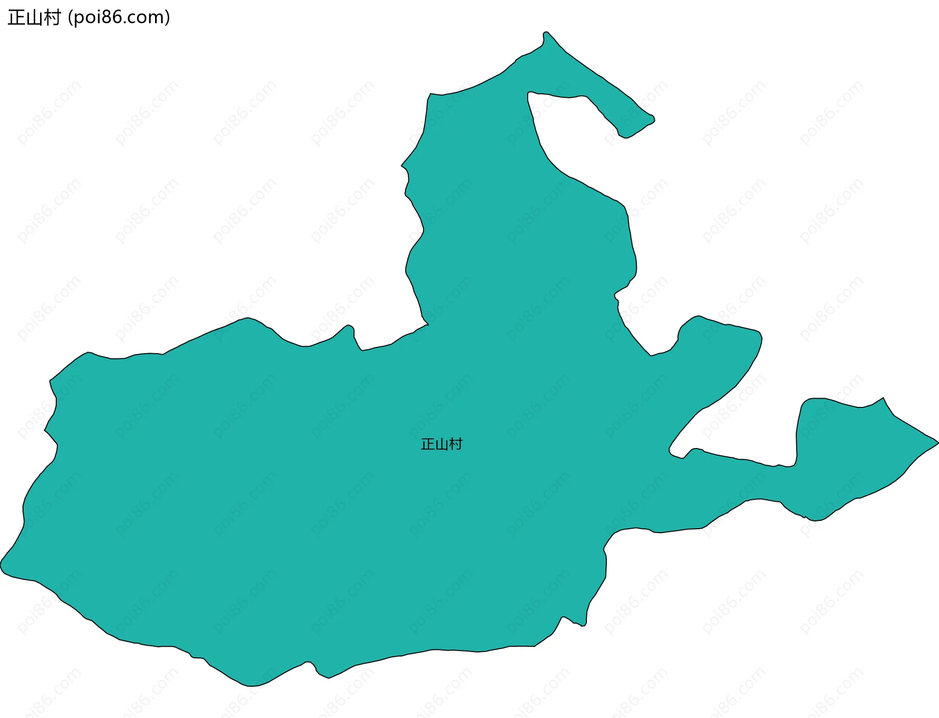 正山村边界地图