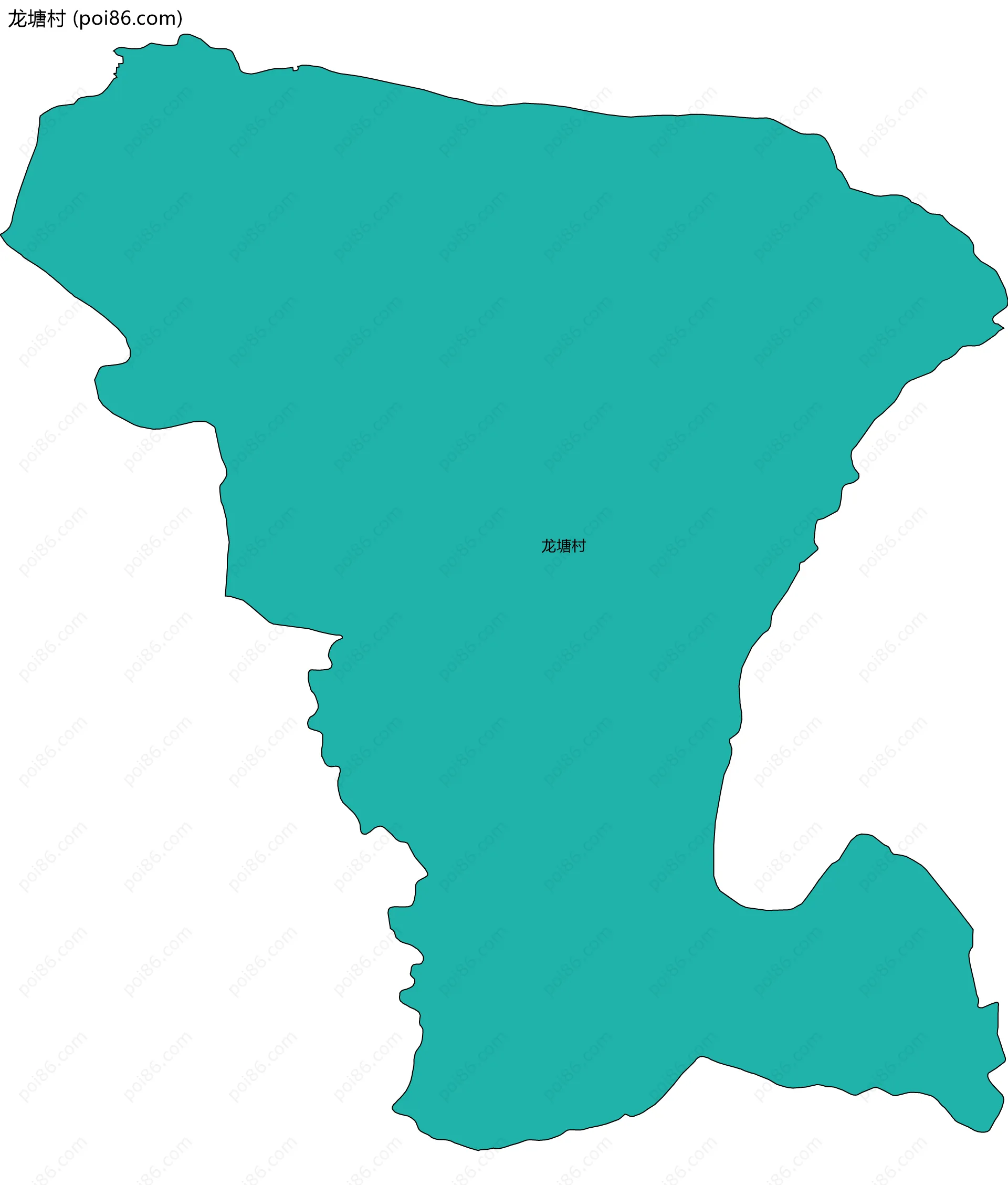 龙塘村边界地图