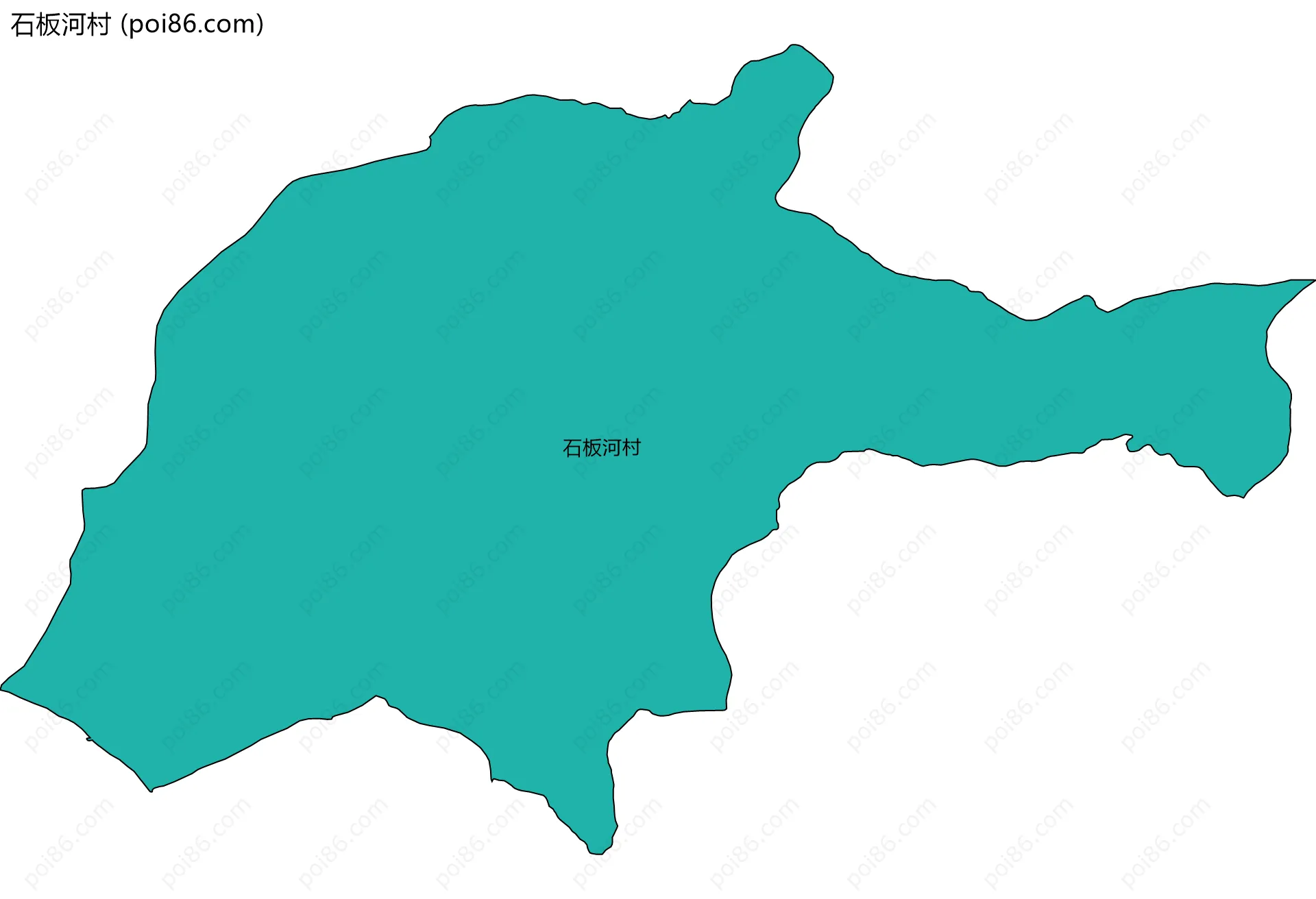 石板河村边界地图