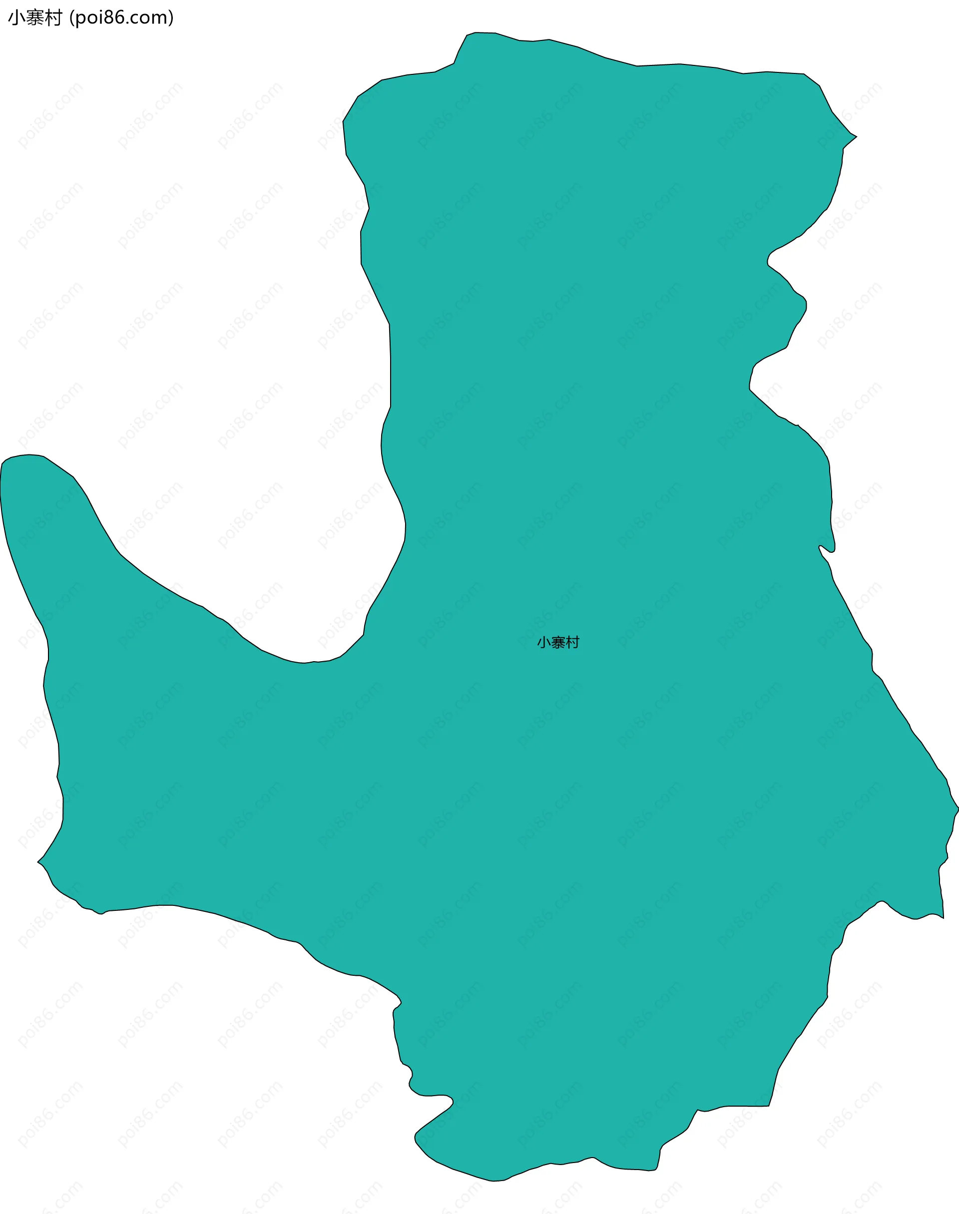 小寨村边界地图