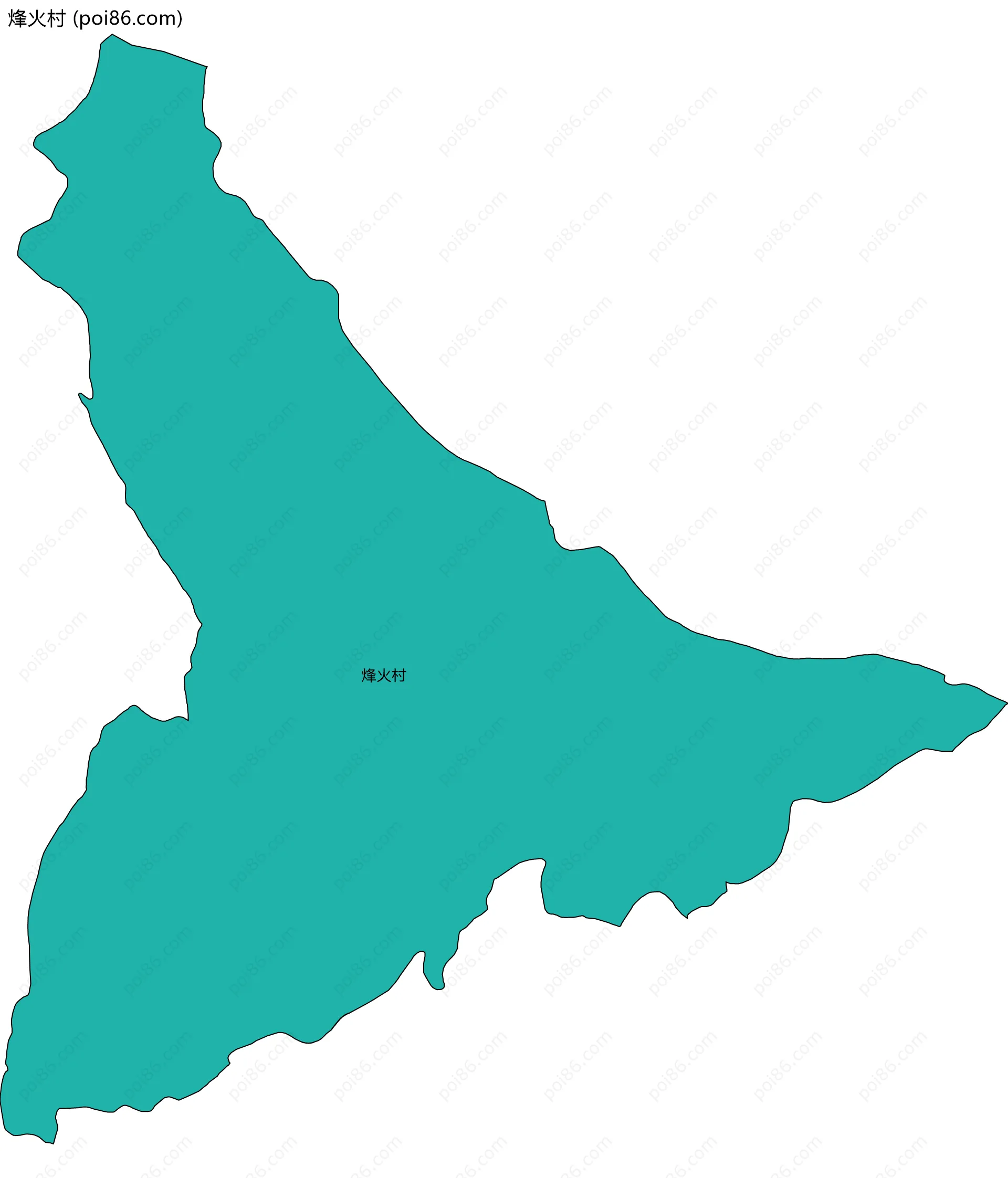 烽火村边界地图