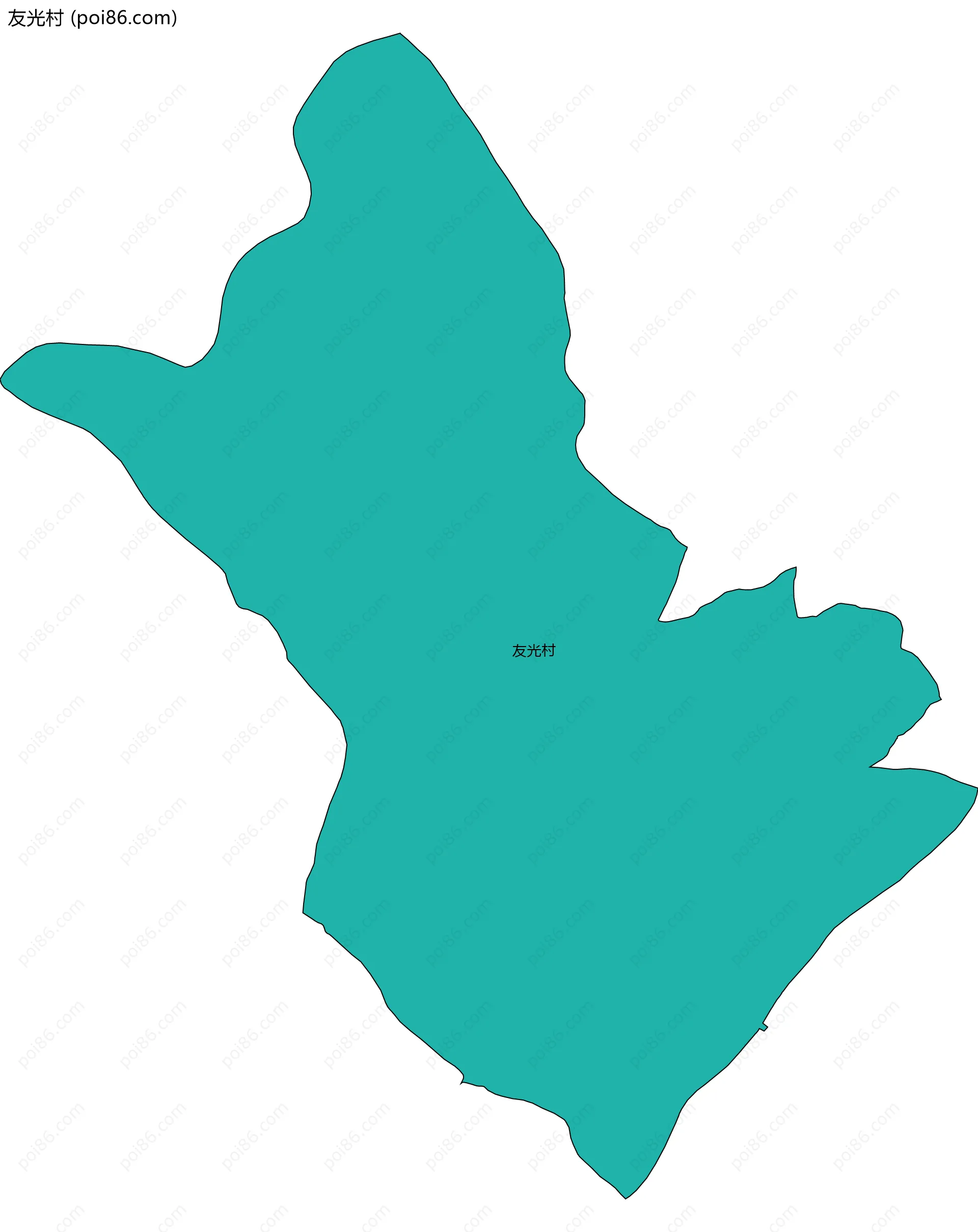 友光村边界地图