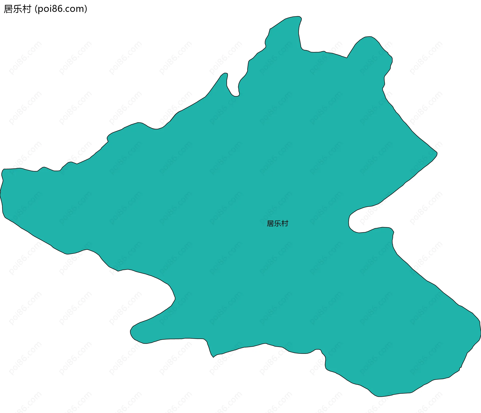 居乐村边界地图