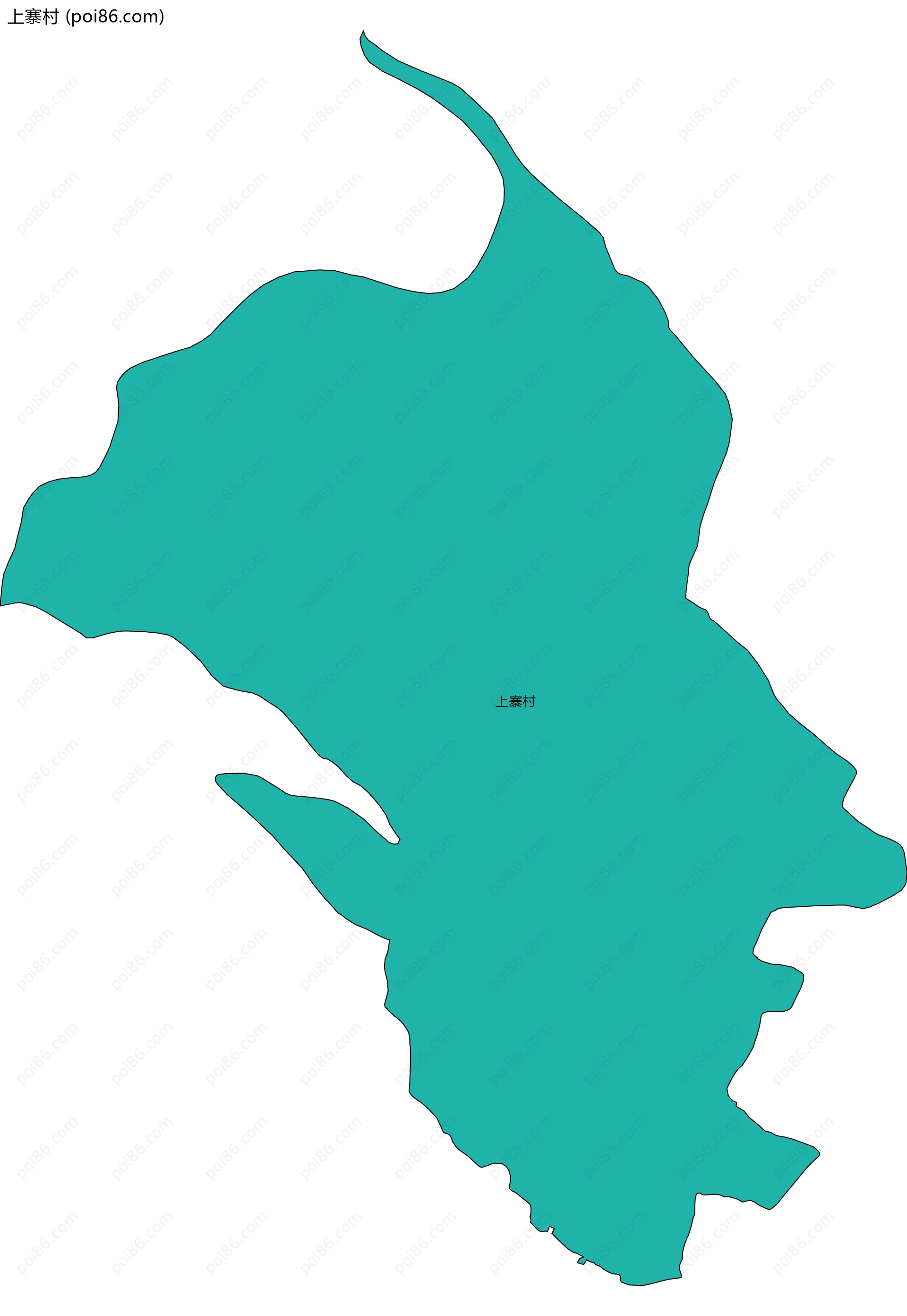 上寨村边界地图