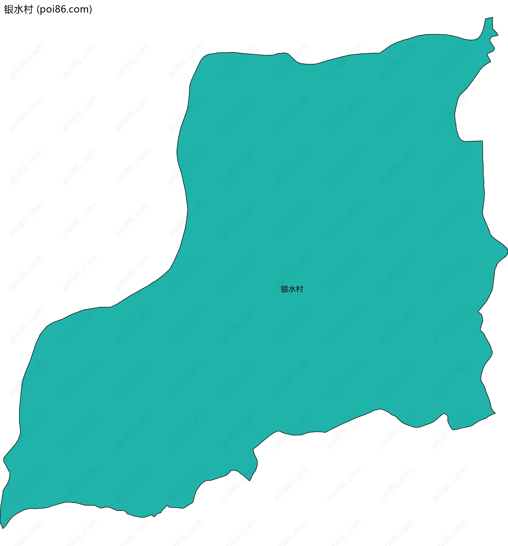 银水村边界地图