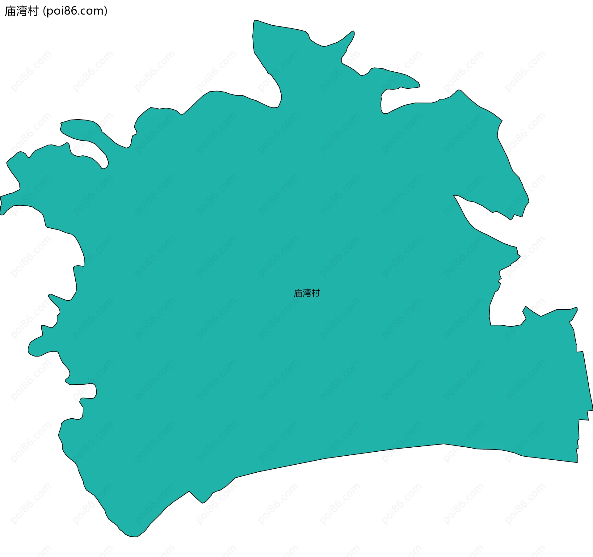 庙湾村边界地图