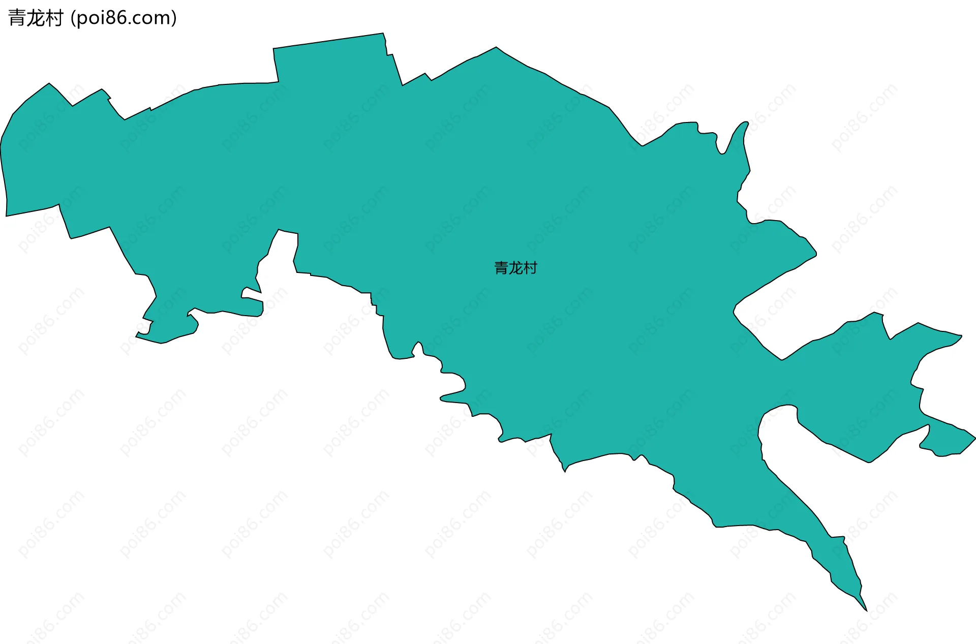 青龙村边界地图