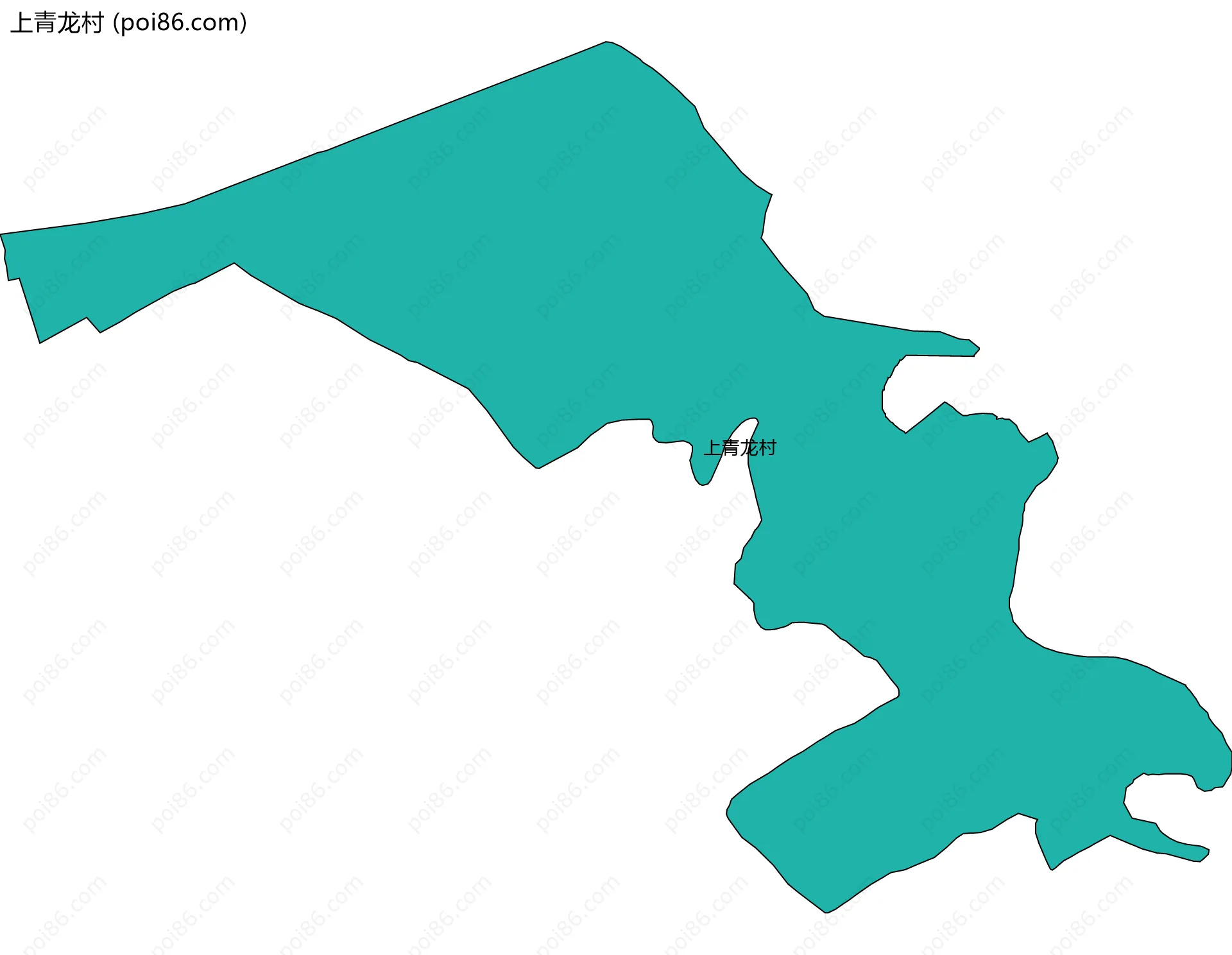 上青龙村边界地图