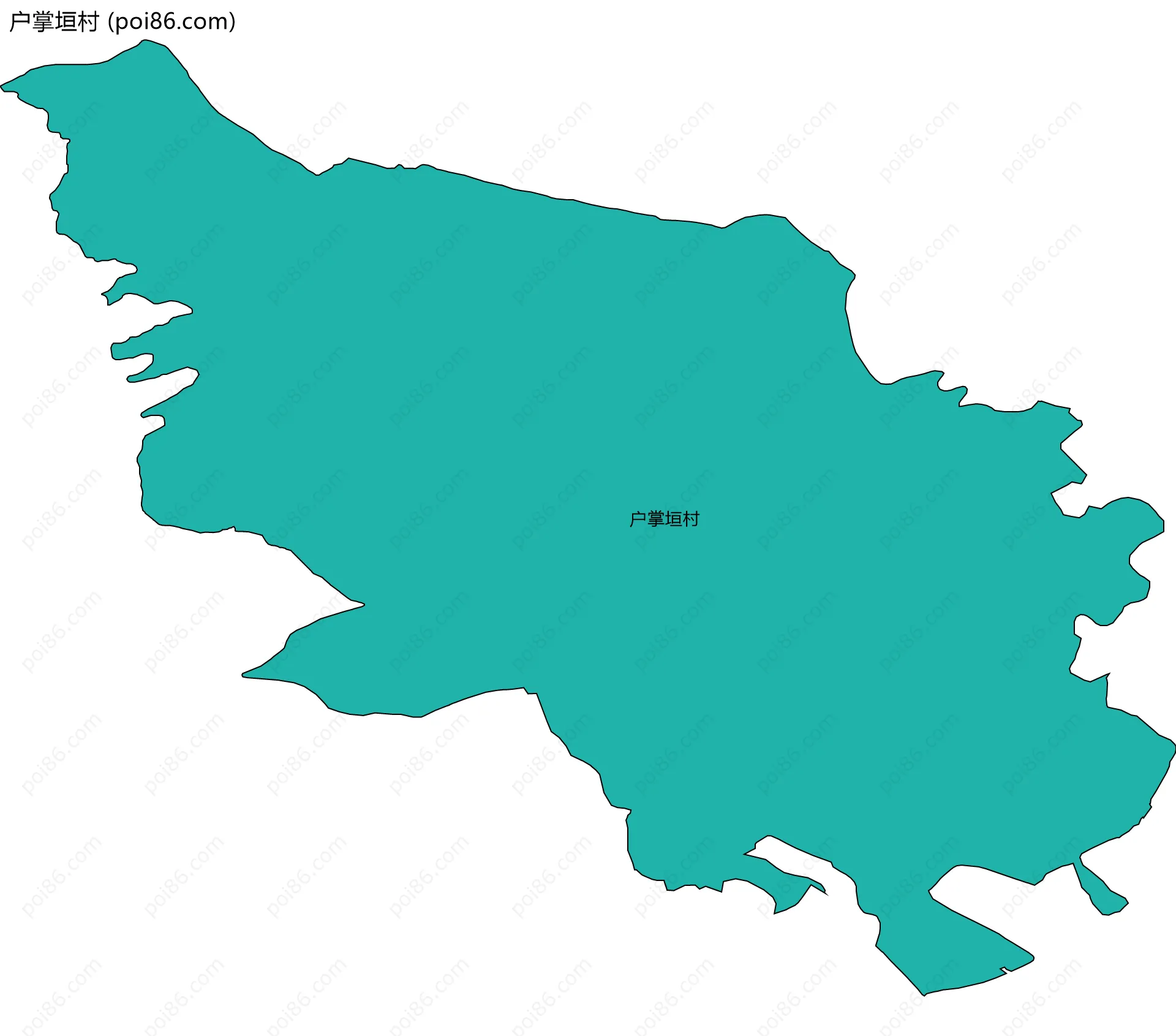 户掌垣村边界地图