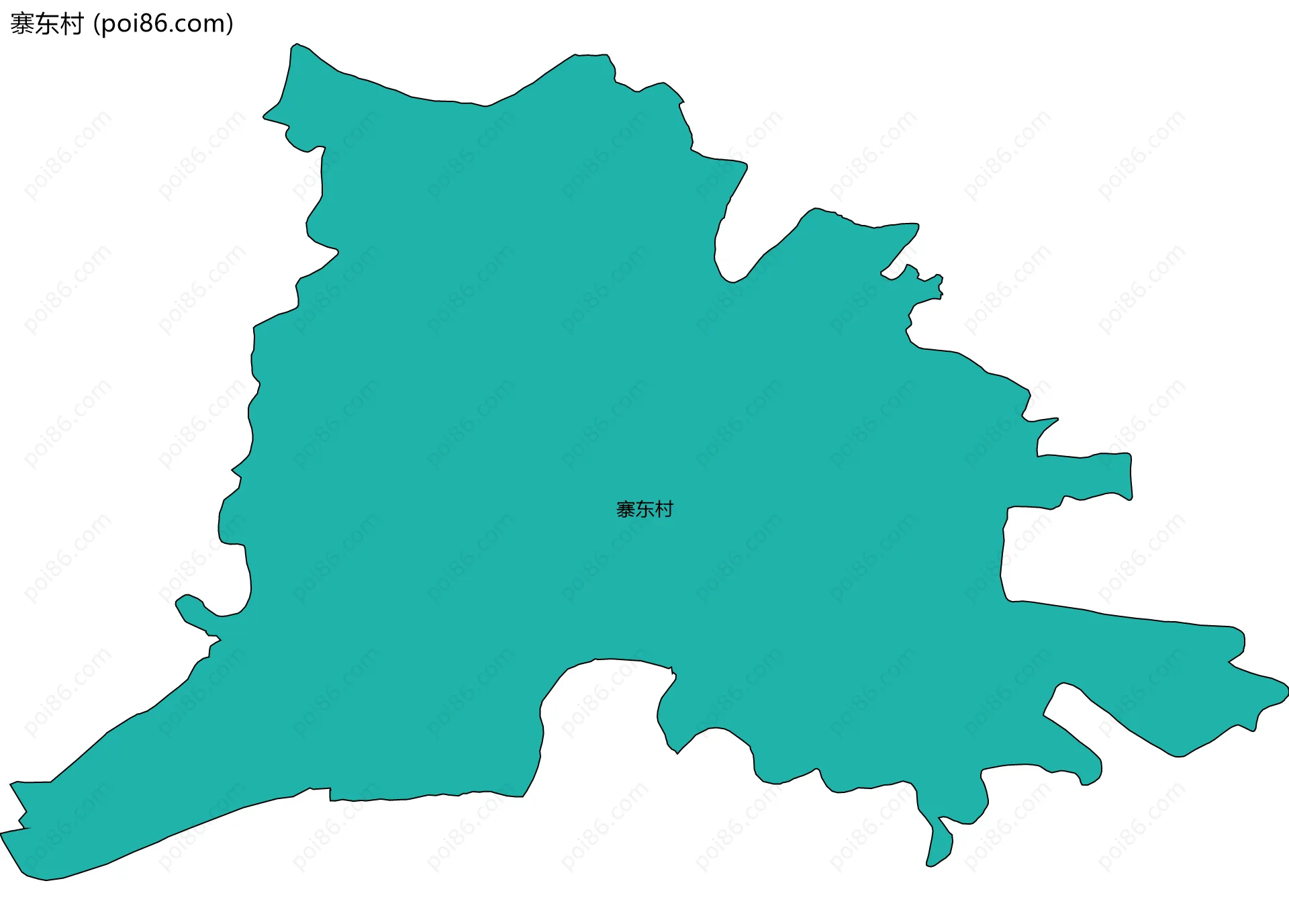 寨东村边界地图