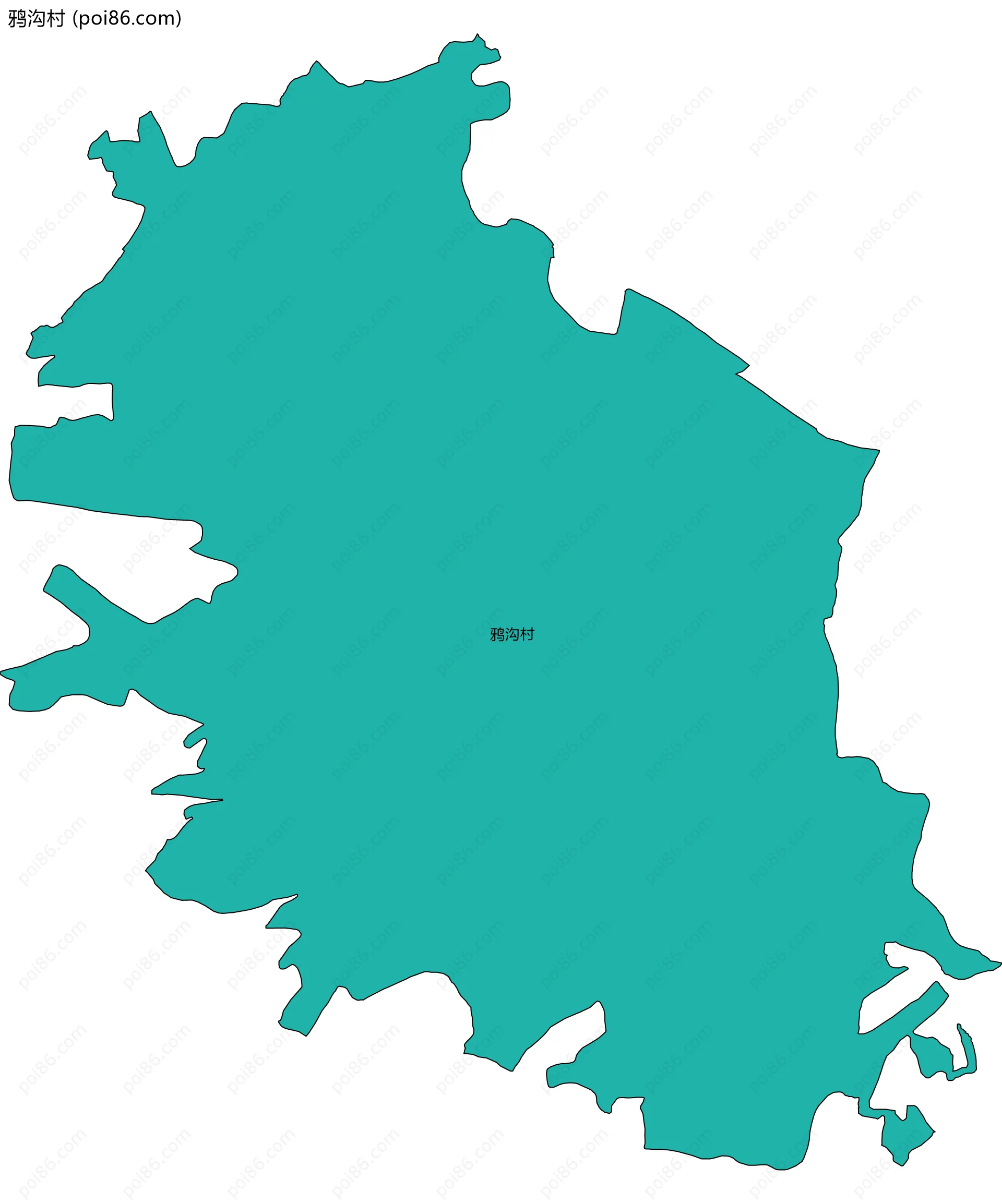 鸦沟村边界地图