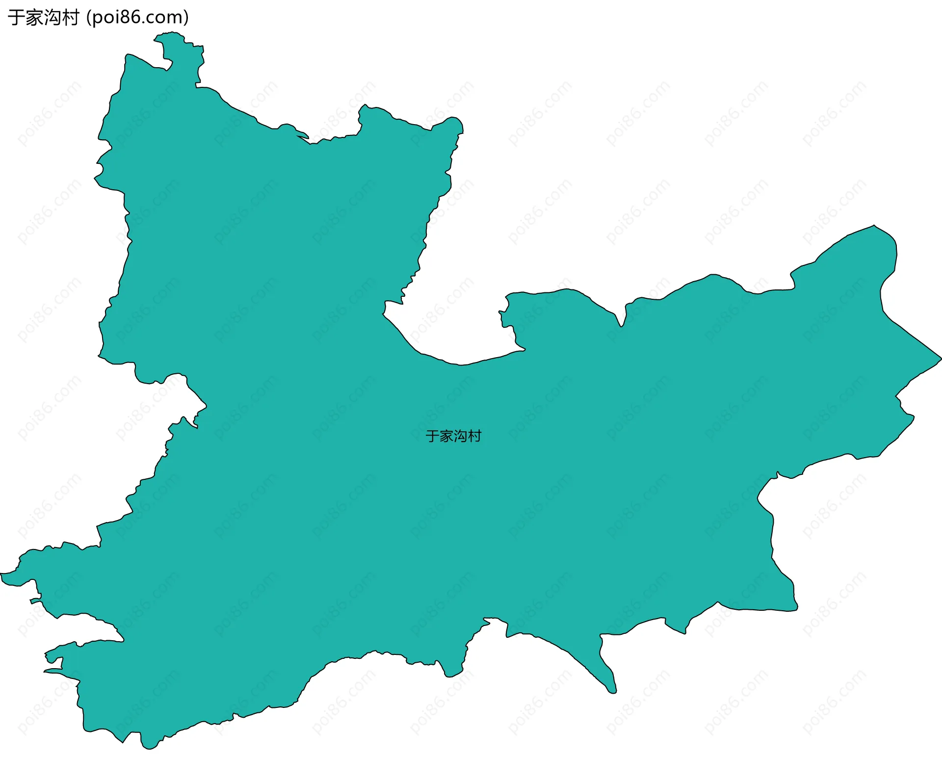 于家沟村边界地图