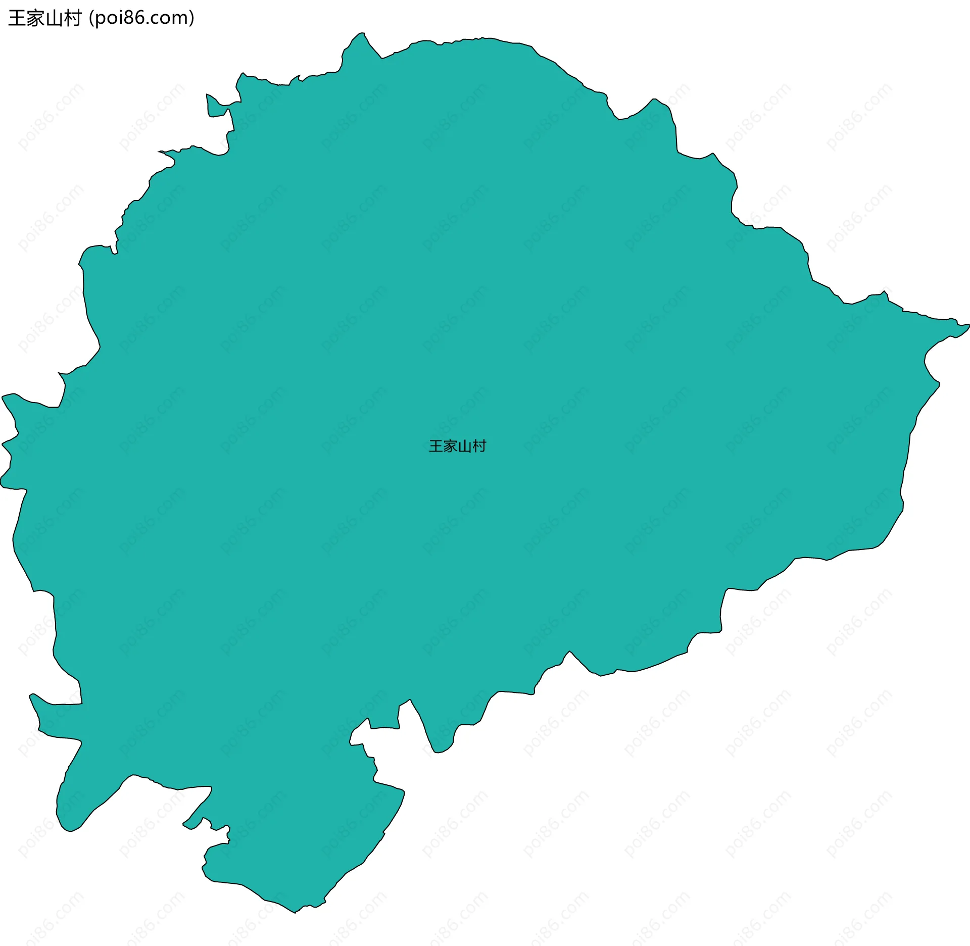 王家山村边界地图