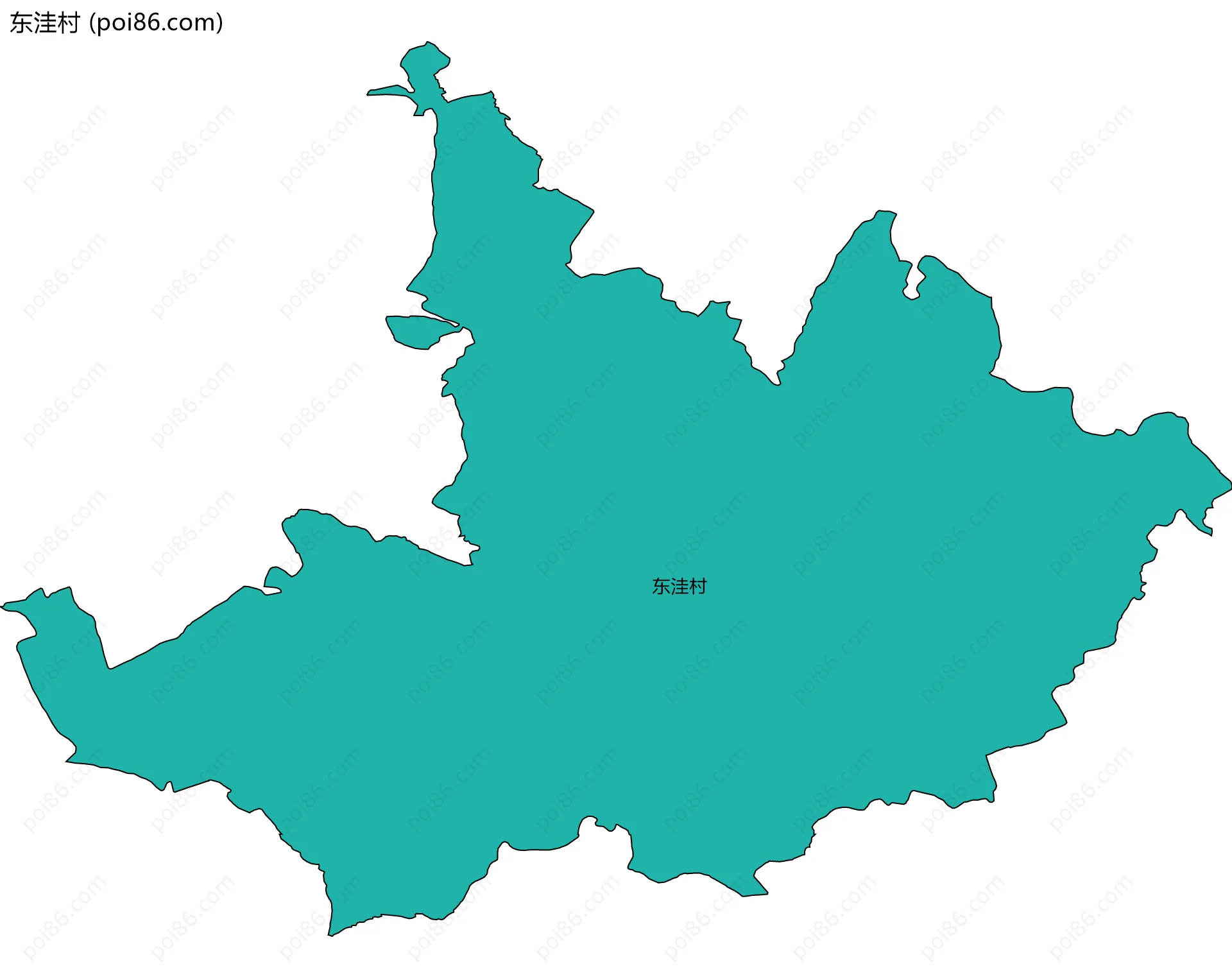 东洼村边界地图