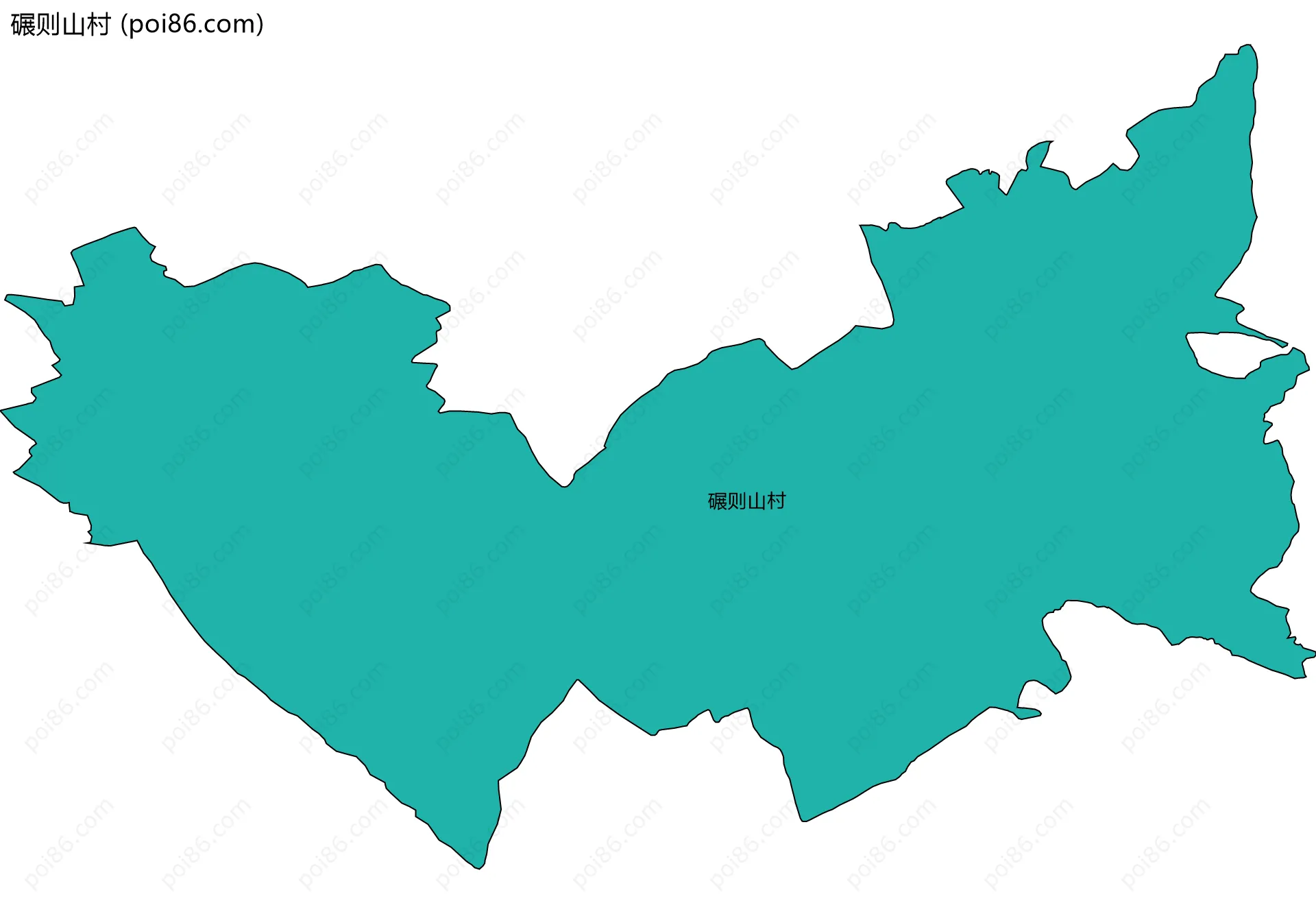 碾则山村边界地图