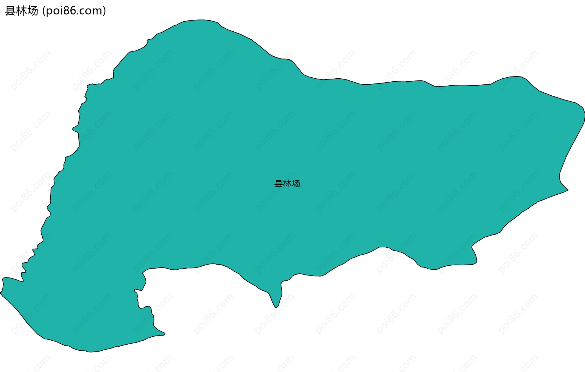 县林场边界地图