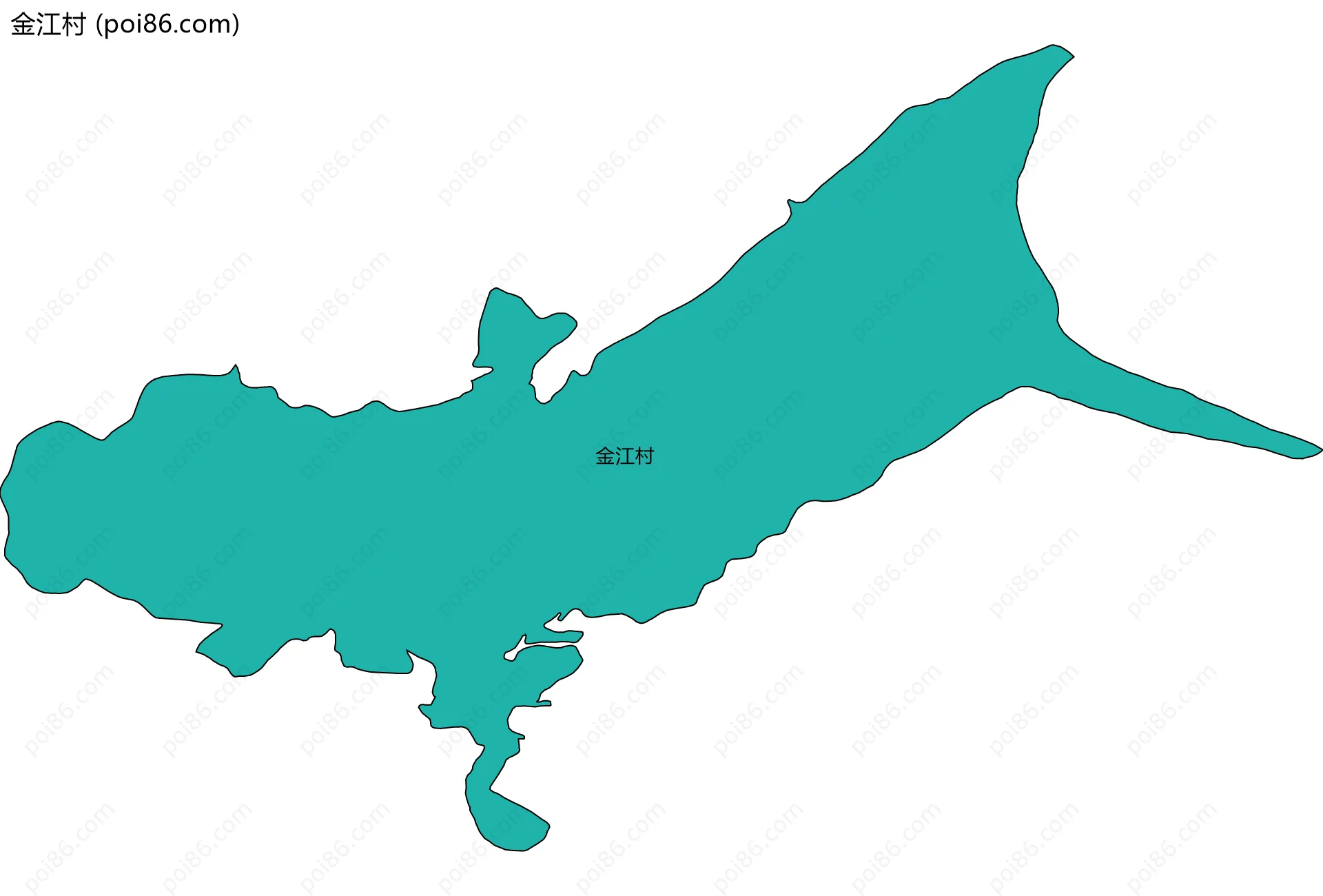 金江村边界地图