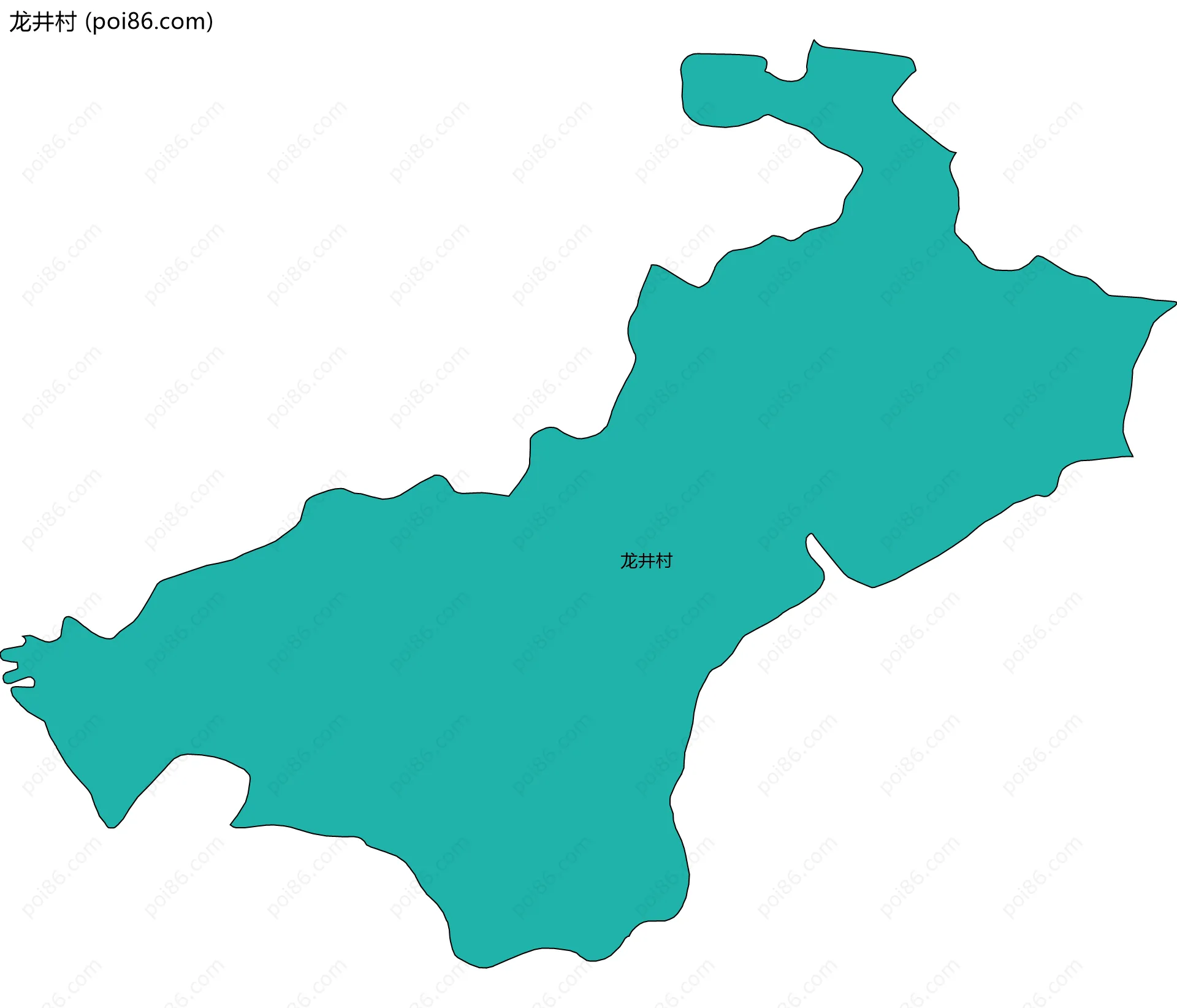 龙井村边界地图