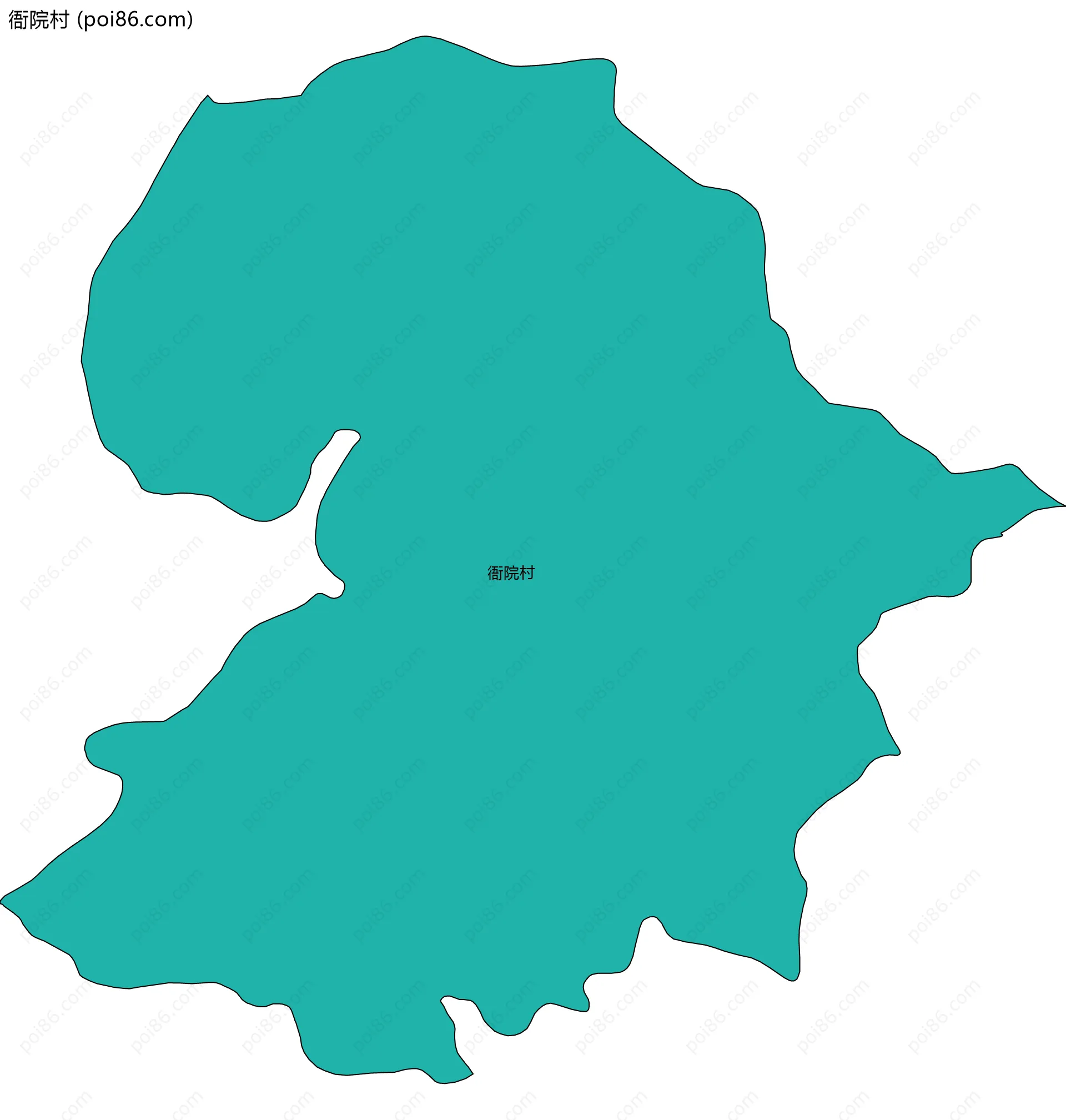 衙院村边界地图