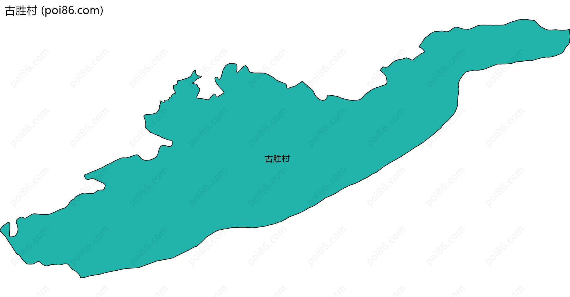 古胜村边界地图