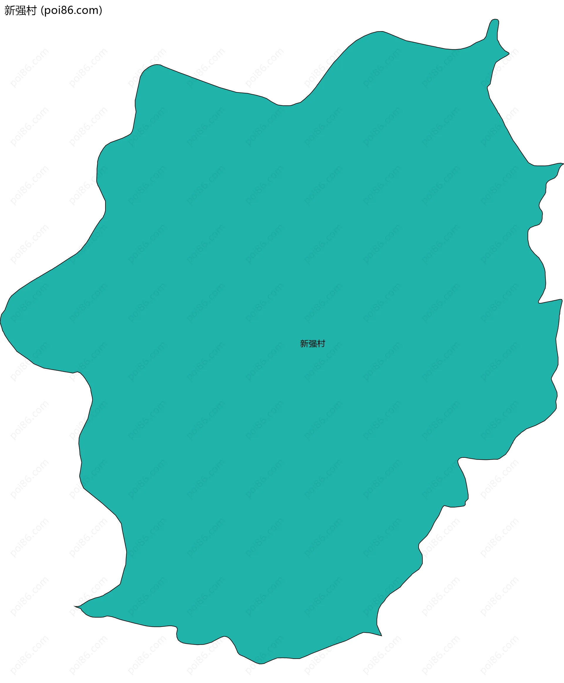 新强村边界地图