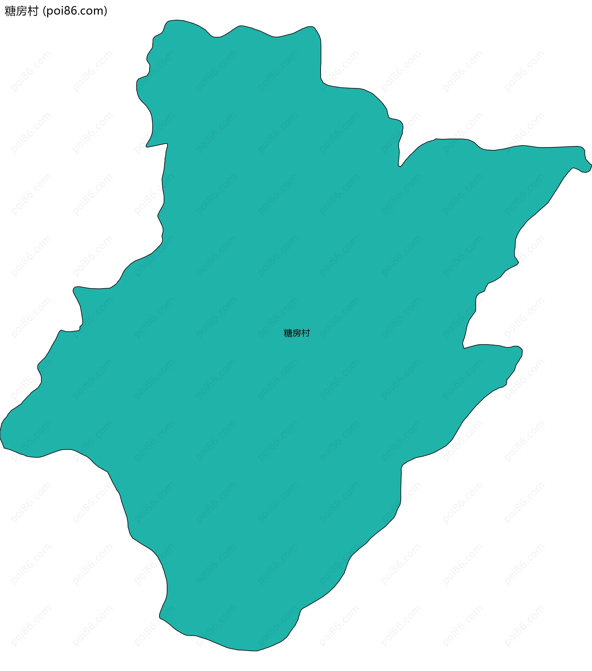 糖房村边界地图