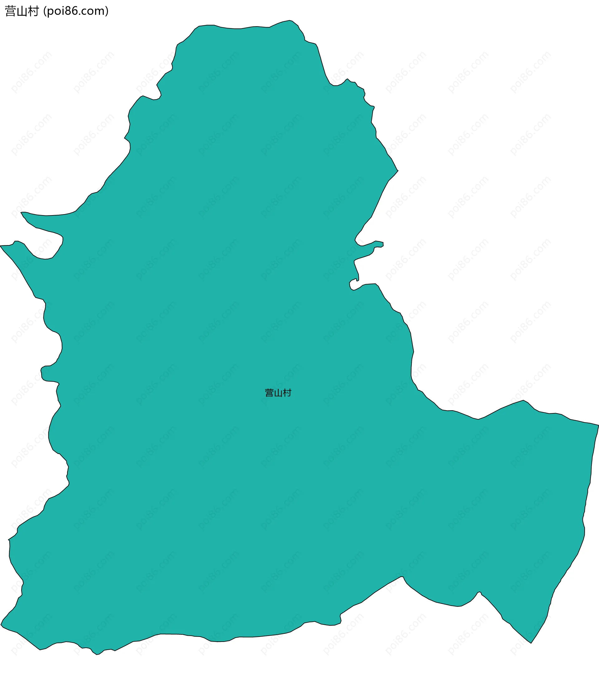 营山村边界地图