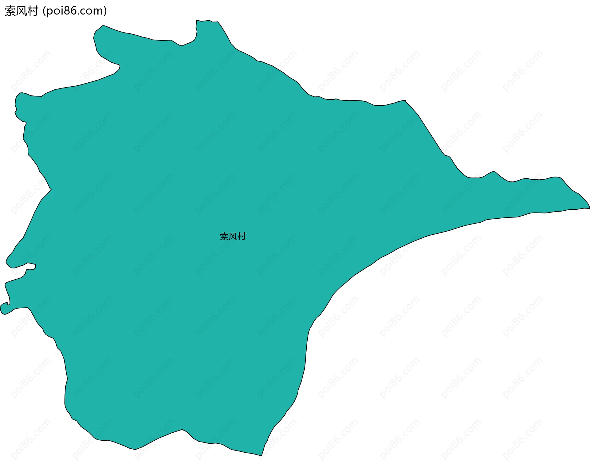 索风村边界地图