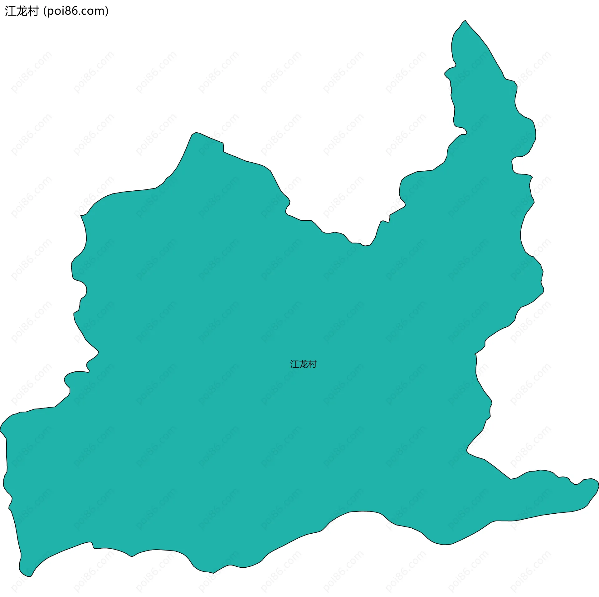 江龙村边界地图