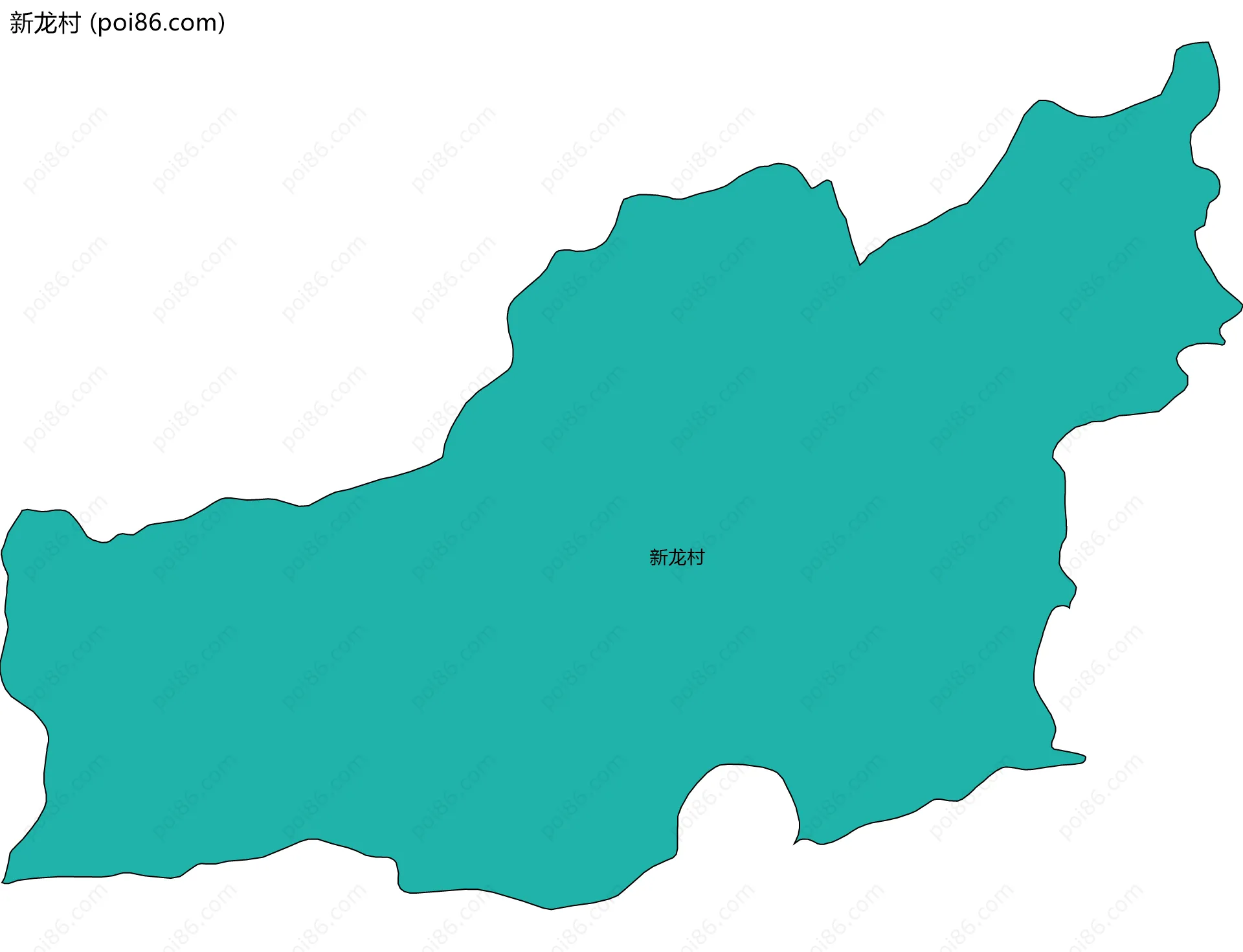 新龙村边界地图