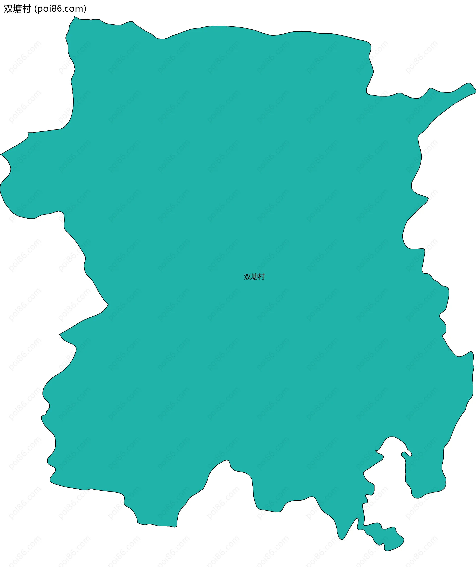 双塘村边界地图