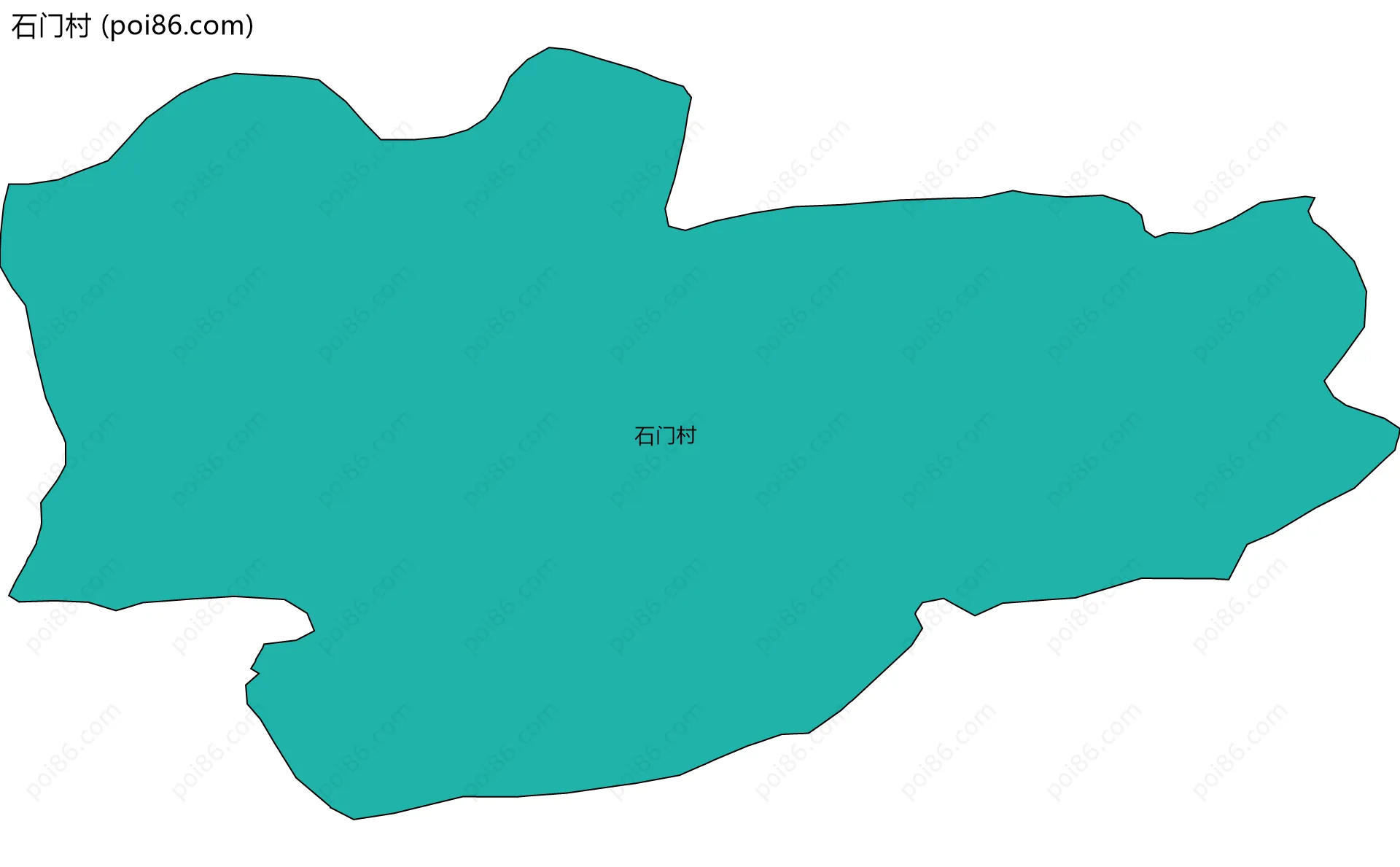 石门村边界地图