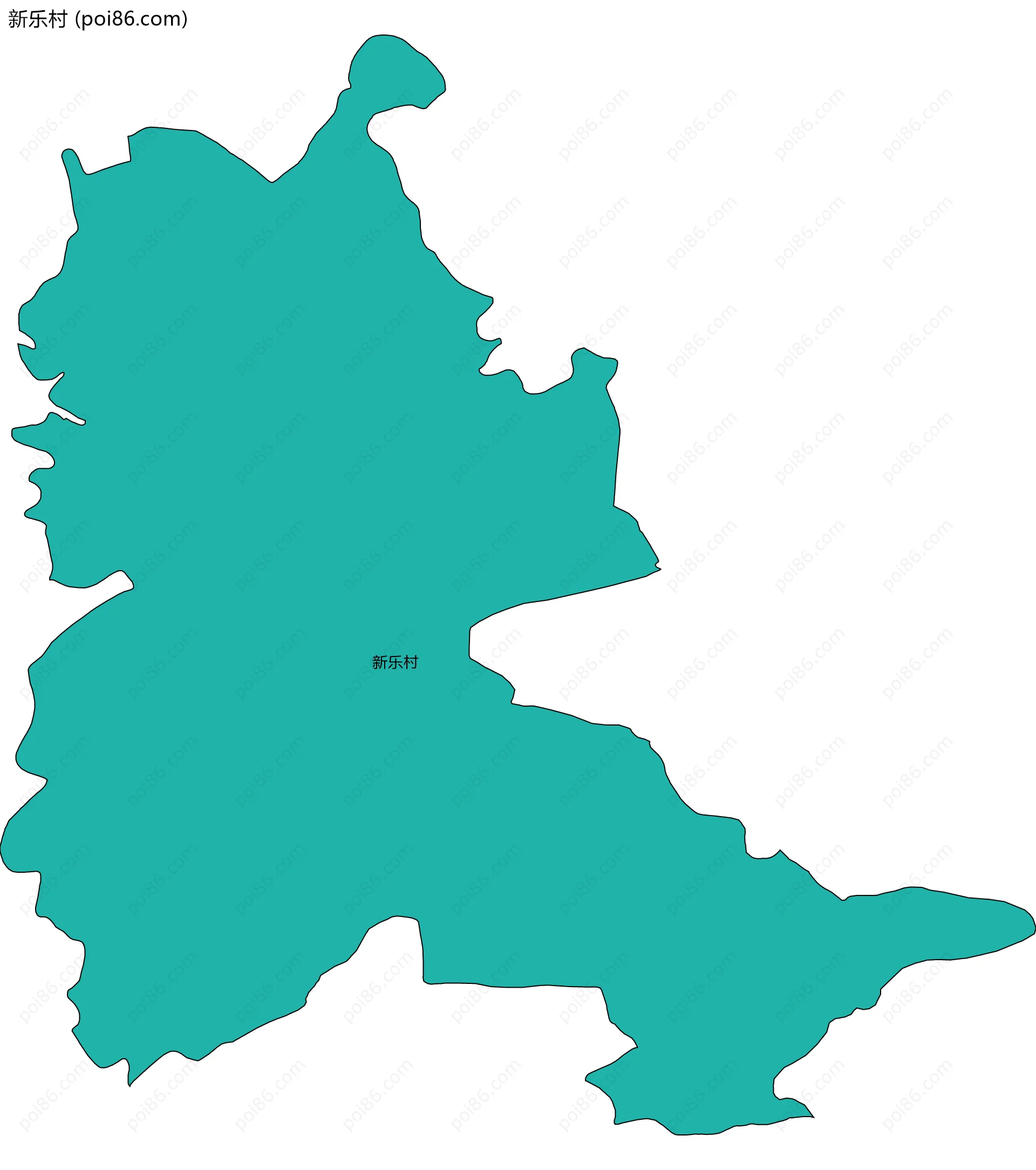 新乐村边界地图