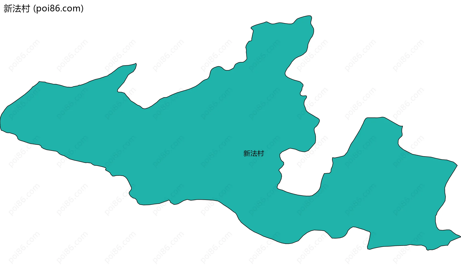 新法村边界地图