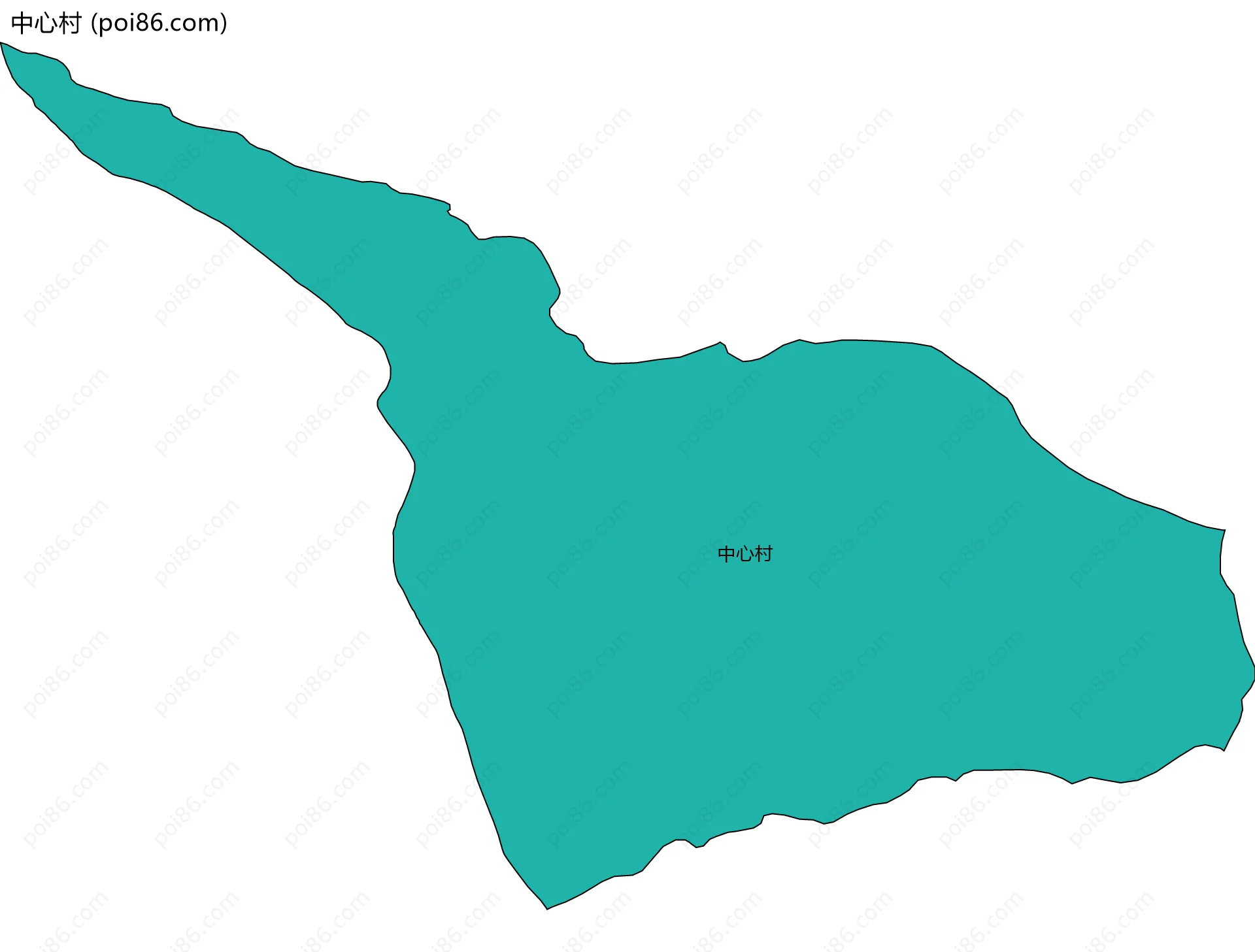 中心村边界地图